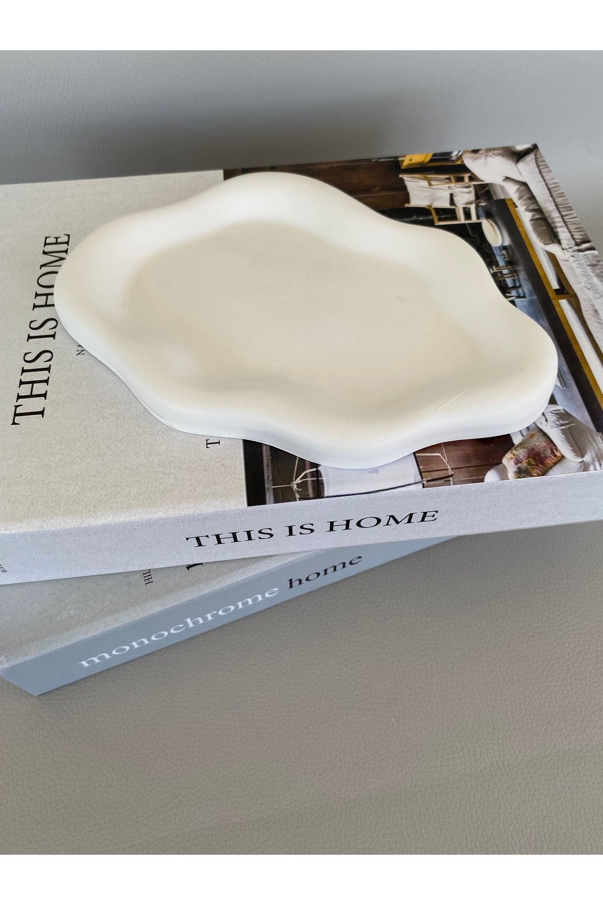 SELAR HOME DECOR Bulut Şeklinde 2'li Dekoratif sunum Tepsi