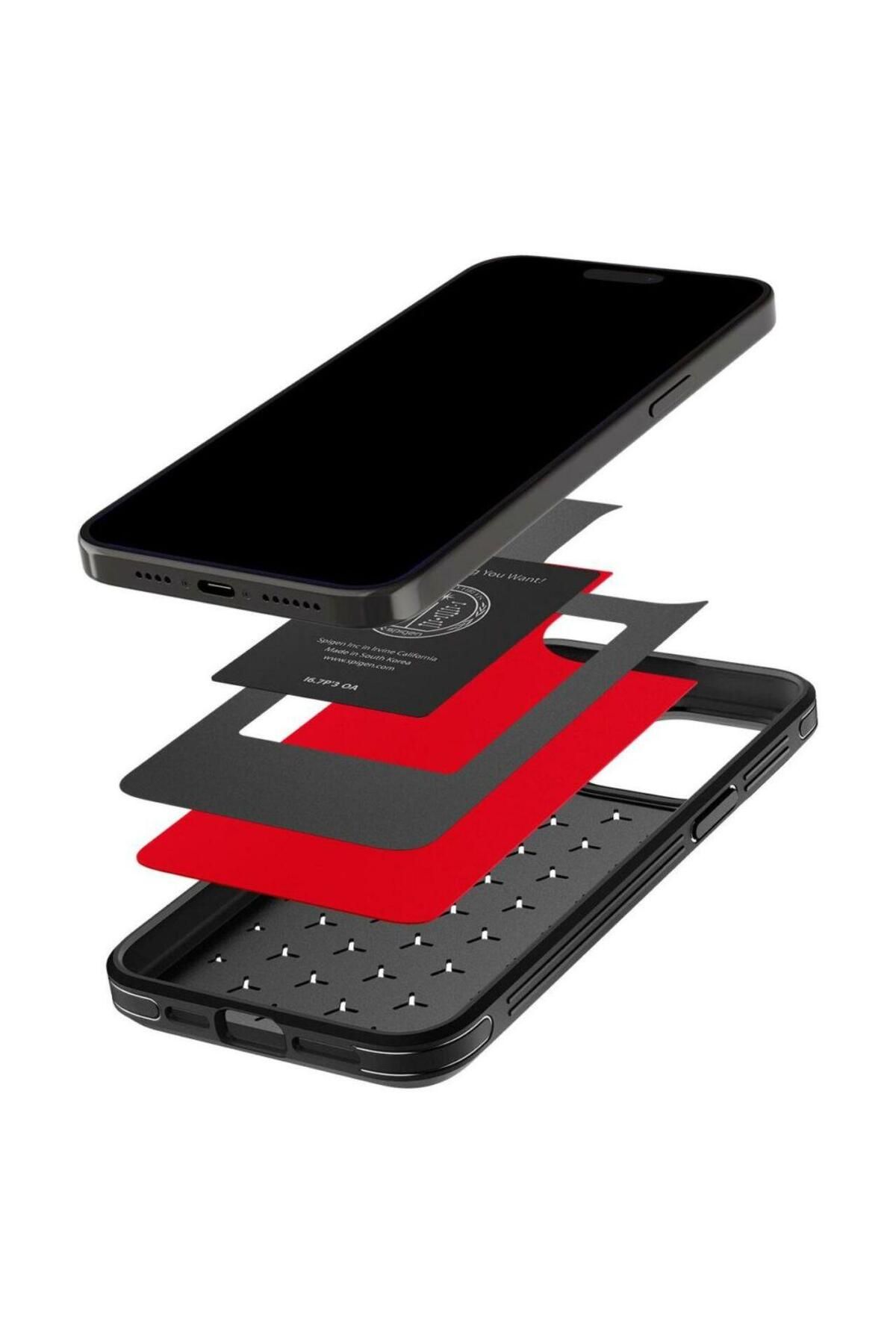 Spigen-Cryo Armor iPhone 15 Pro Max Red case 4