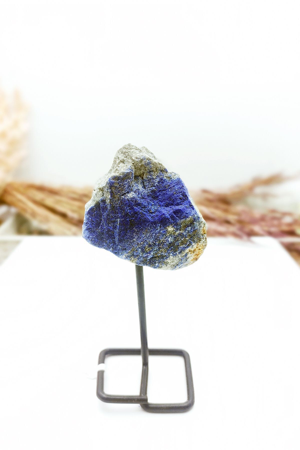 SerenityHaven Sertifikalı Ayaklı Ham Lapis Lazuli Taşı Doğal Taş