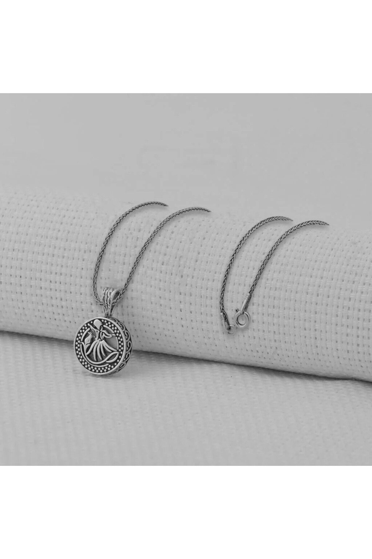 shop Mevlana Kebir Dualı Cevşen 925 Ayar Gümüş Erkek Kolye