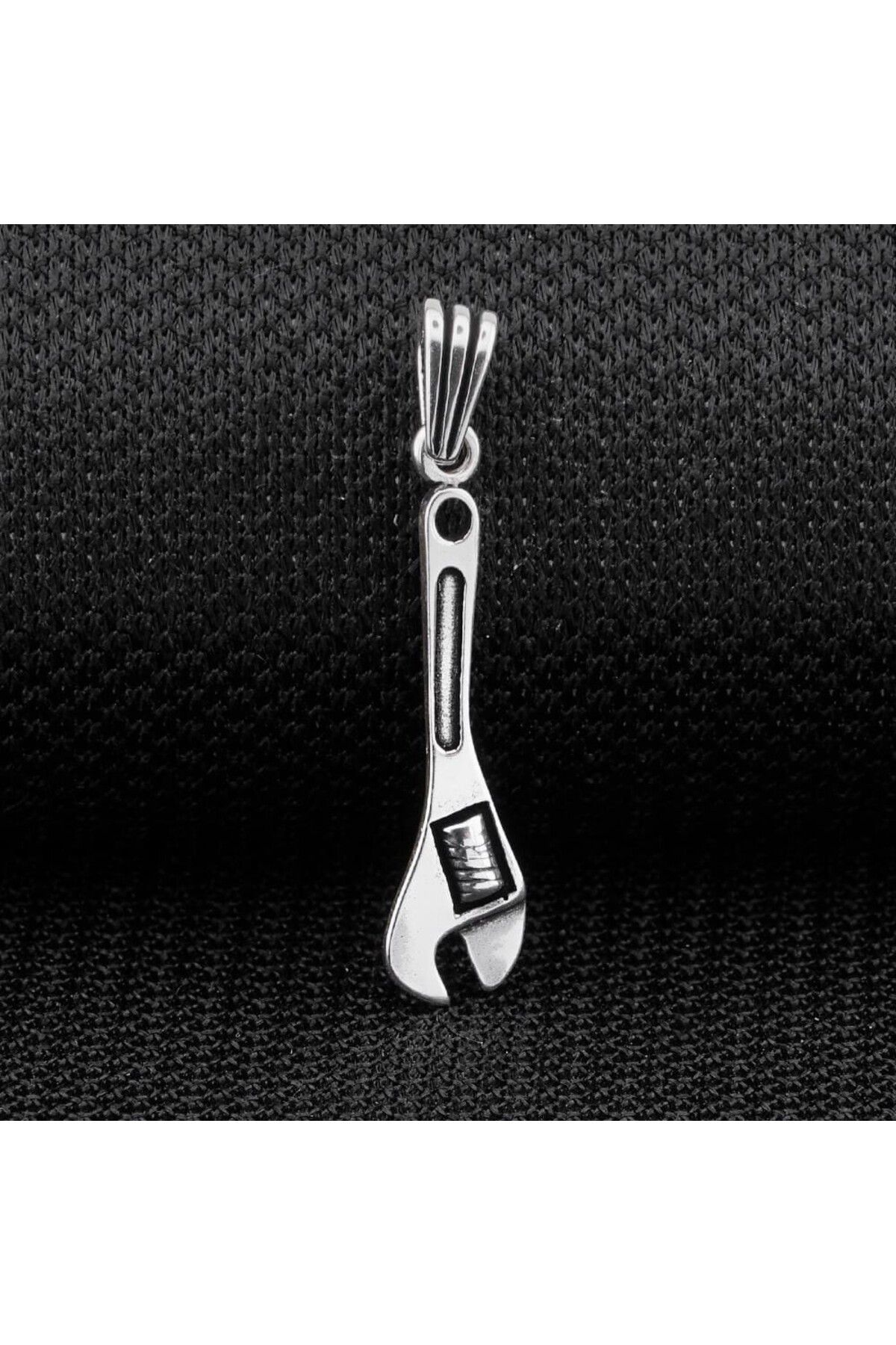 shop Anahtar Tasarımlı Deri İpli 925 Ayar Gümüş Erkek Kolye Ucu