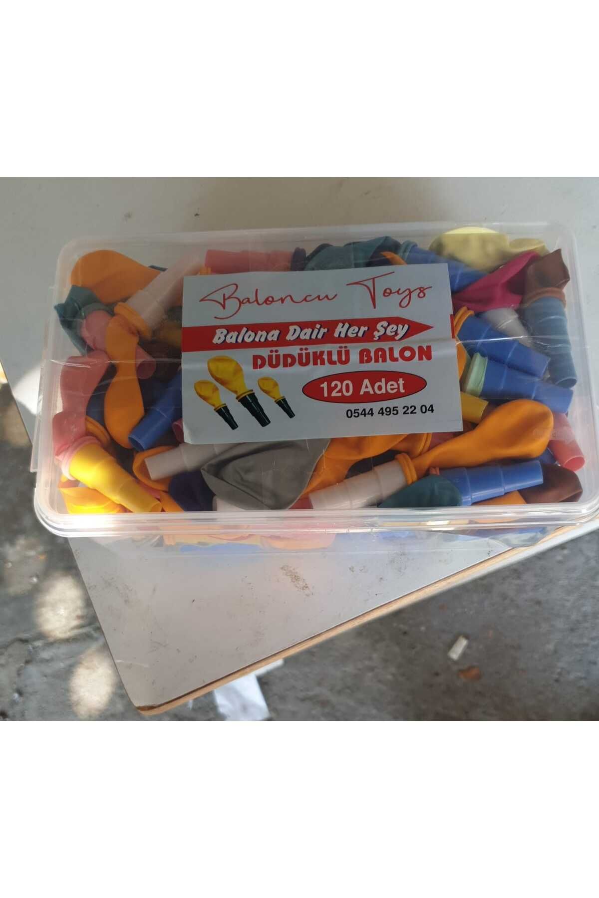 BALONCU TOYS Baloncu Düdüklü Balon 120 Adetli