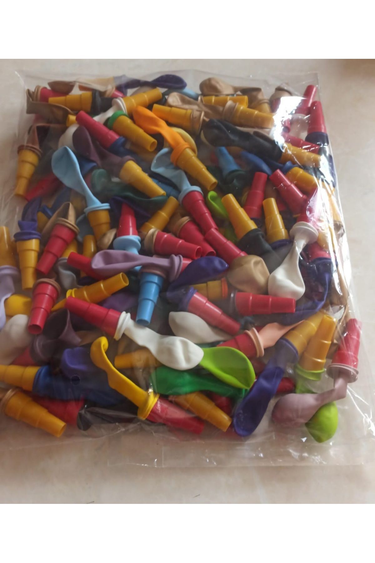 BALONCU TOYS Baloncu Düdüklü Balon 60 Adetli