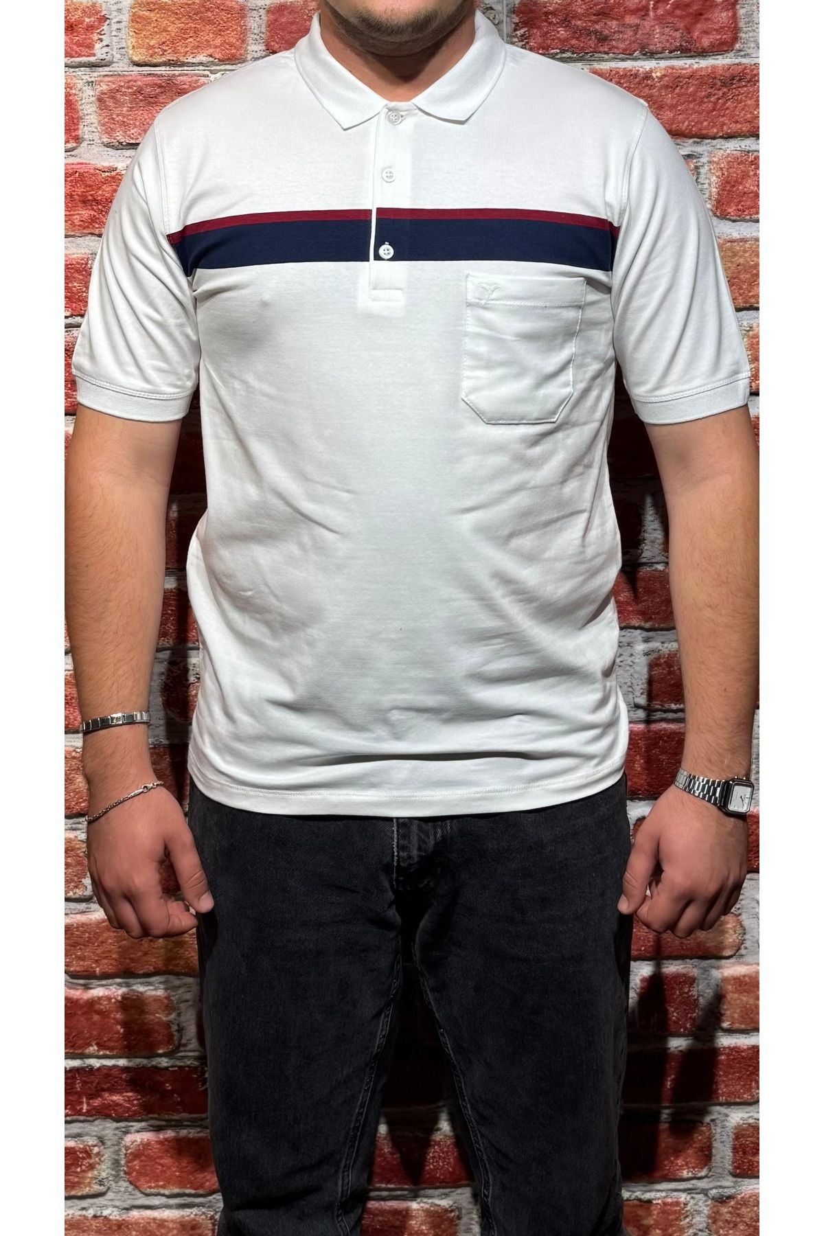 SAMmoda %100 PAMUK ERKEK POLO YAKA TİŞÖRT