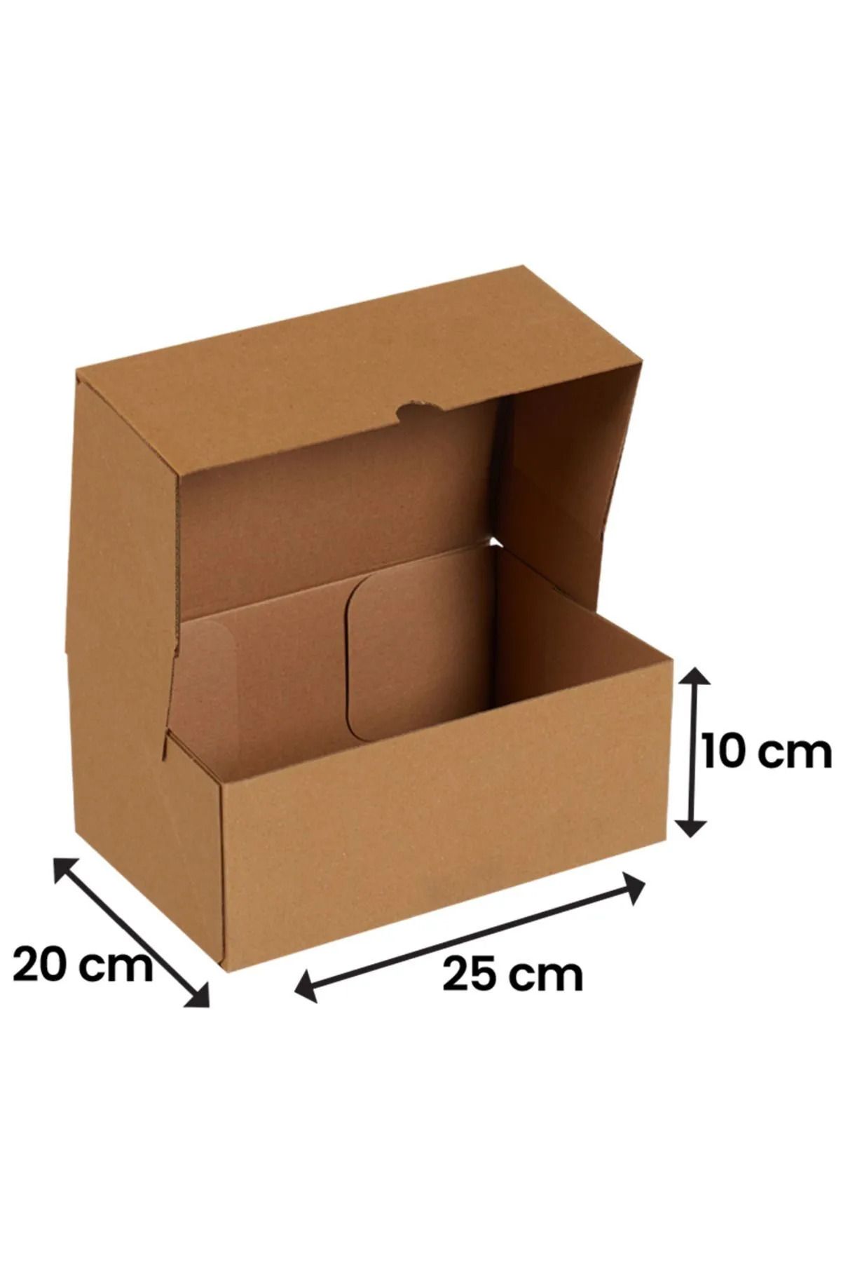 vaen 25x20x10 cm - 5 Adet Kesimli İnternet e-ticaret Hediye ve Kargo Kutusu 2 Desi