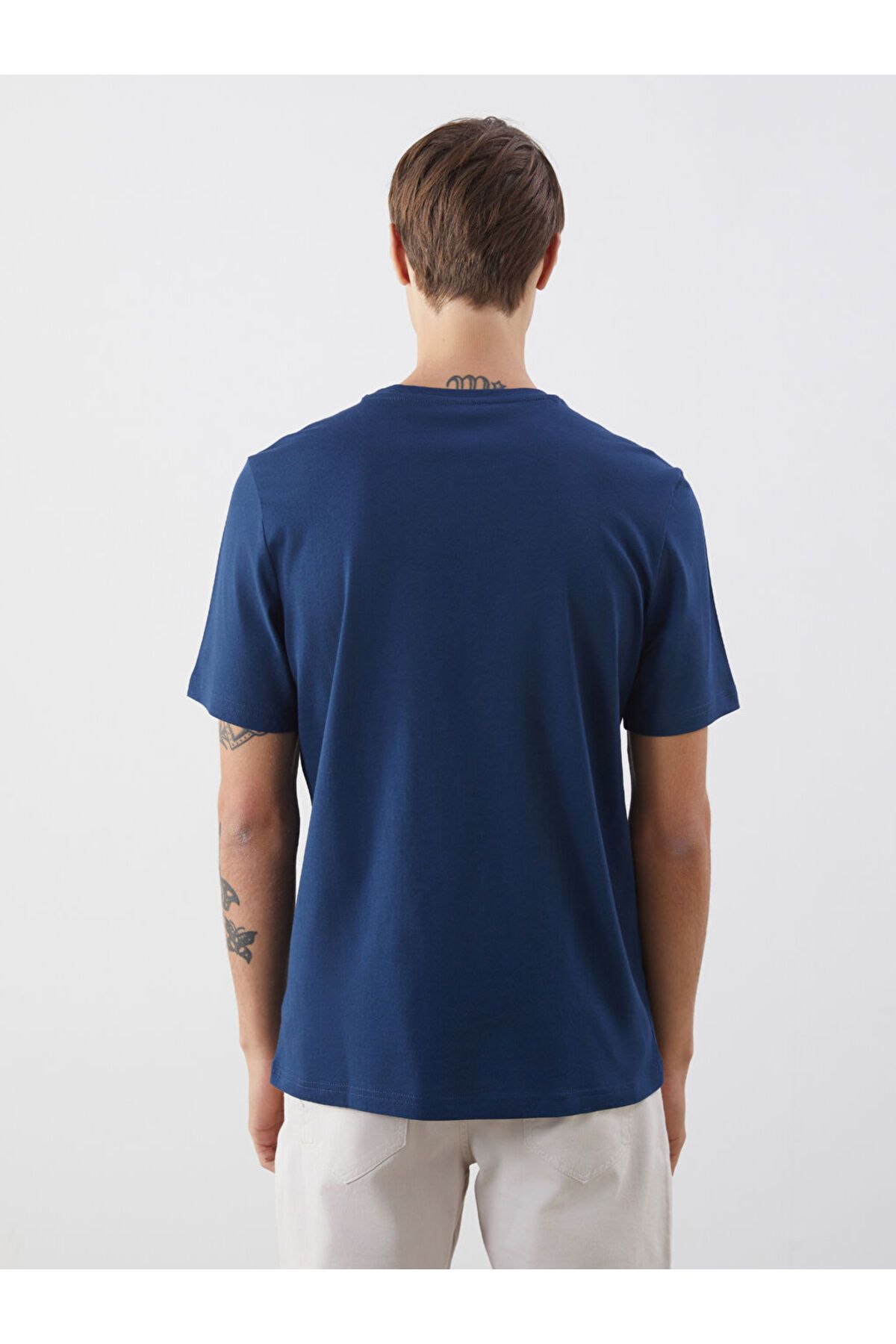 LC Waikiki-New Season Crew Neck Printed Combed Cotton Men's T-Shirt - S5N011Z8 4