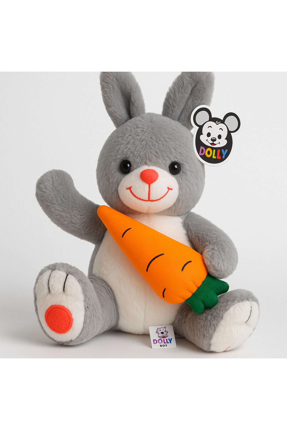 Polly toys tavşan peluş 60 cm