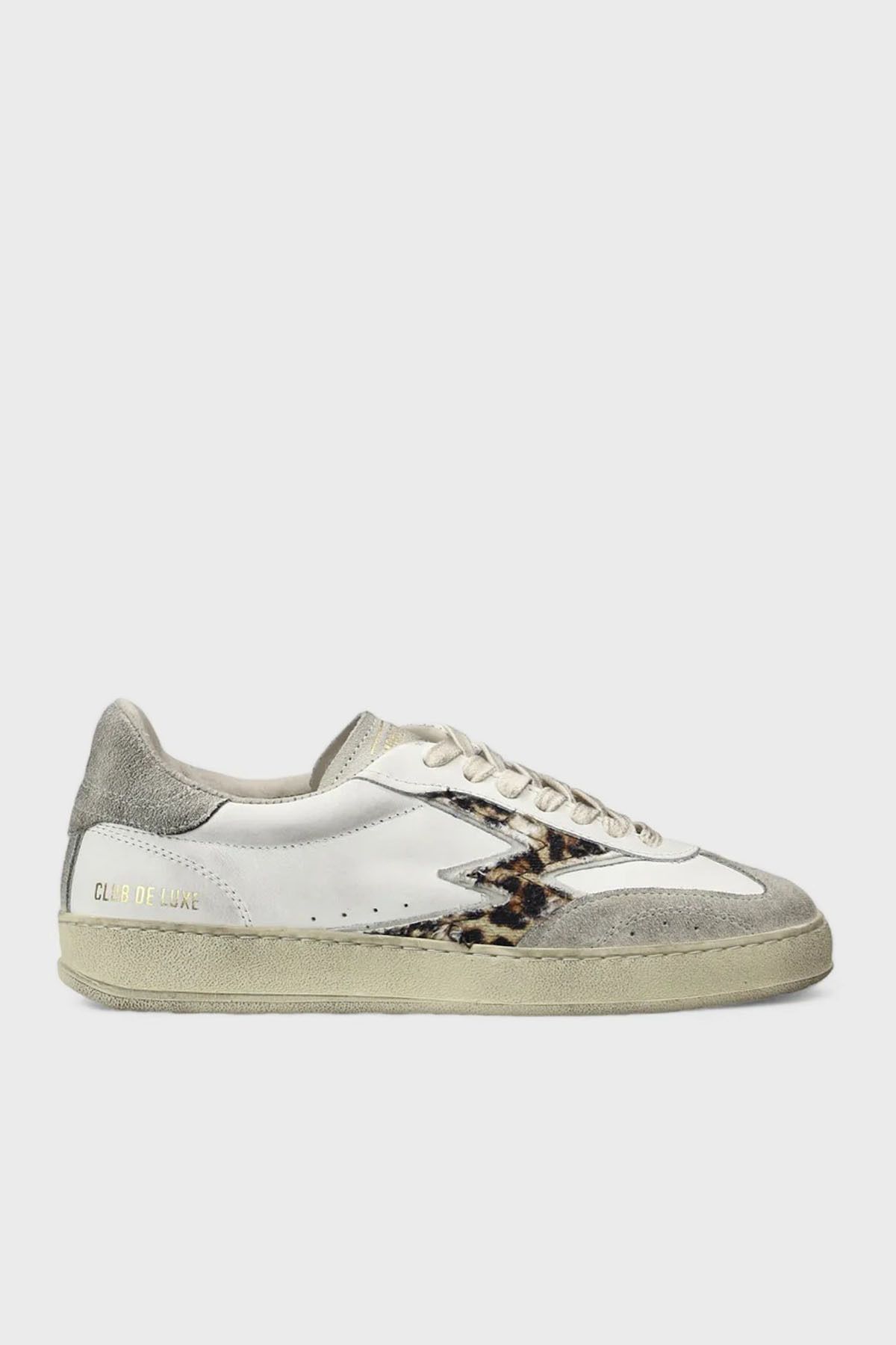 moaconcept Deri Logolu Leopar ve Süet Detaylı Sneaker Ayakkabı AYAKKABI CL001