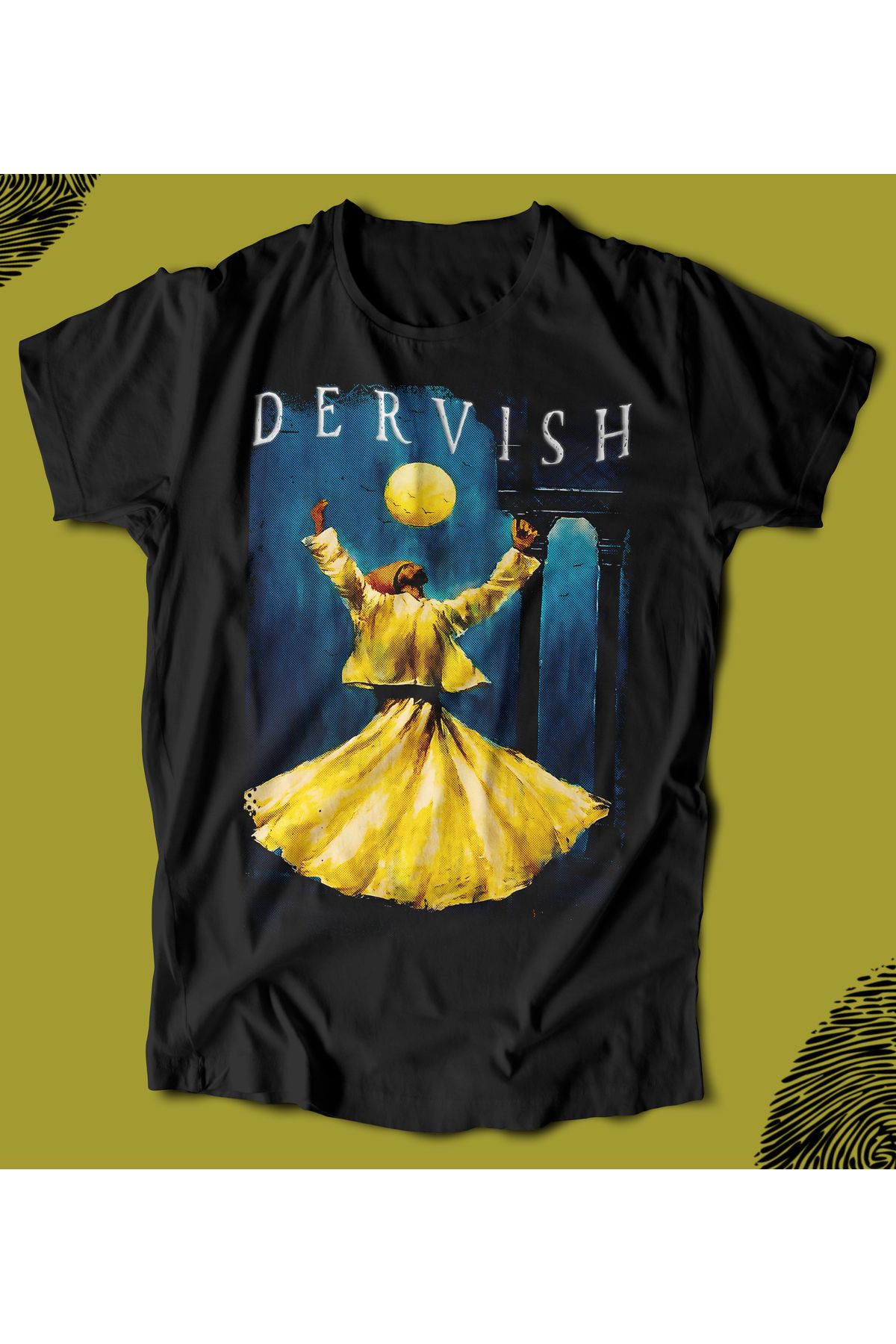 BUTSHIRT BU Tişört 'Dervish – Derviş-- Mevlevi--Semazen 'Regular-Fit' Unisex Tişört