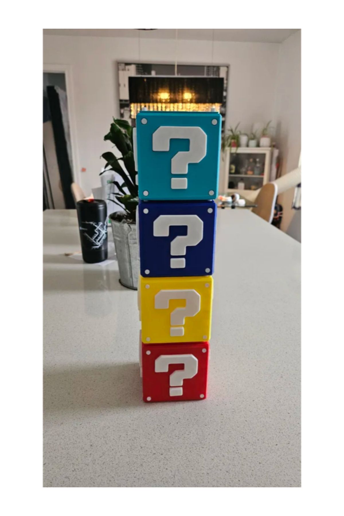 NOMOTHETIC Üst Üste Konulabilir Super Mario ? Blok Saklama Kutusu