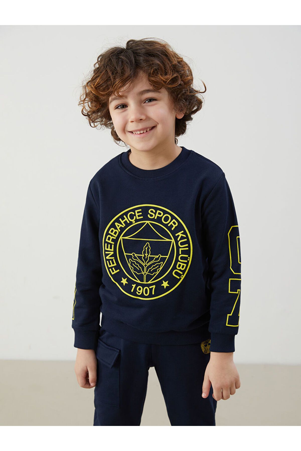 LC Waikiki-LCW Crew Neck Printed Boy's Sweatshirt και αθλητική φόρμα 2 τεμαχίων 1
