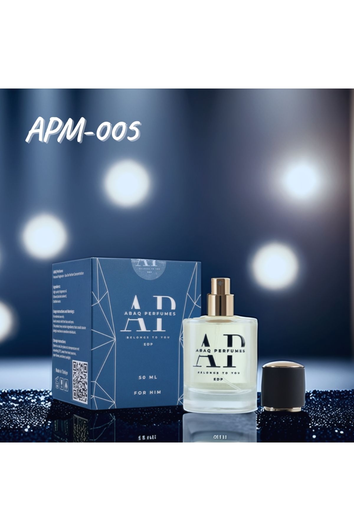 ABAQ PERFUMES APM-005 – 50 ml – EDP Erkek Parfümü, Ferah ve Odunsu, Doğal ve Klasik Esintiler