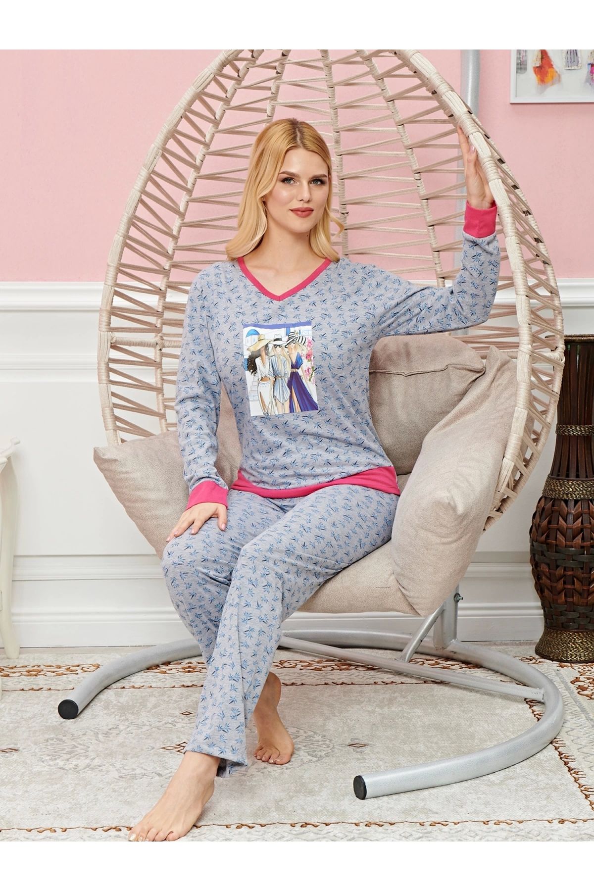 POLEXP Konforun Şıklığı: Kadın Pijama Seti