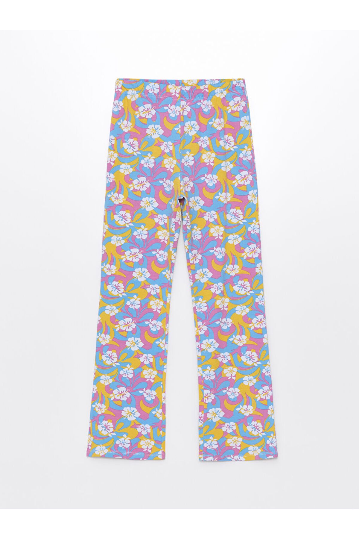 LC Waikiki LCW Beli Lastikli İspanyol Paça Kız Çocuk Tayt