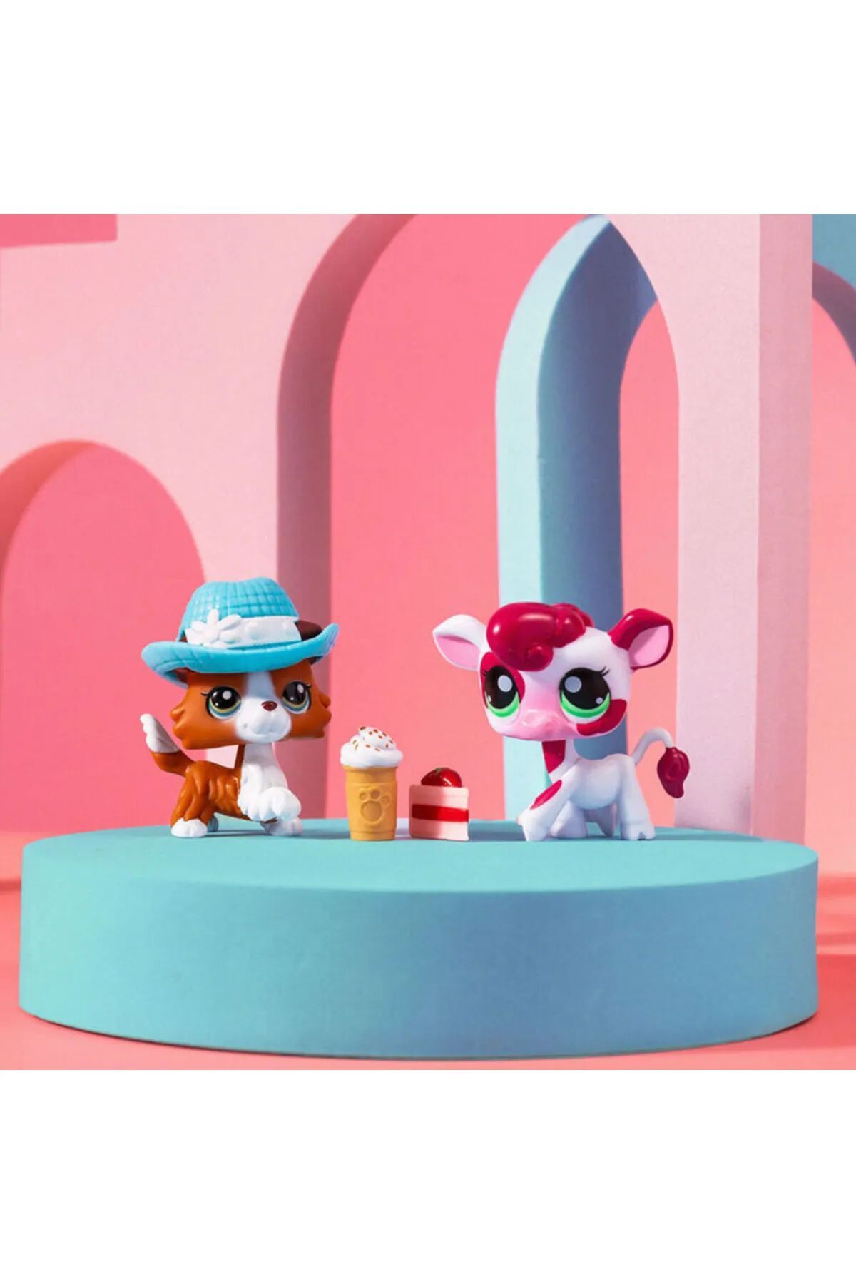 Littlest Pet Shop Lps 2'li Minişler Colie İnek 625 Seri 3 fotoğrafı 3 (önizleme)