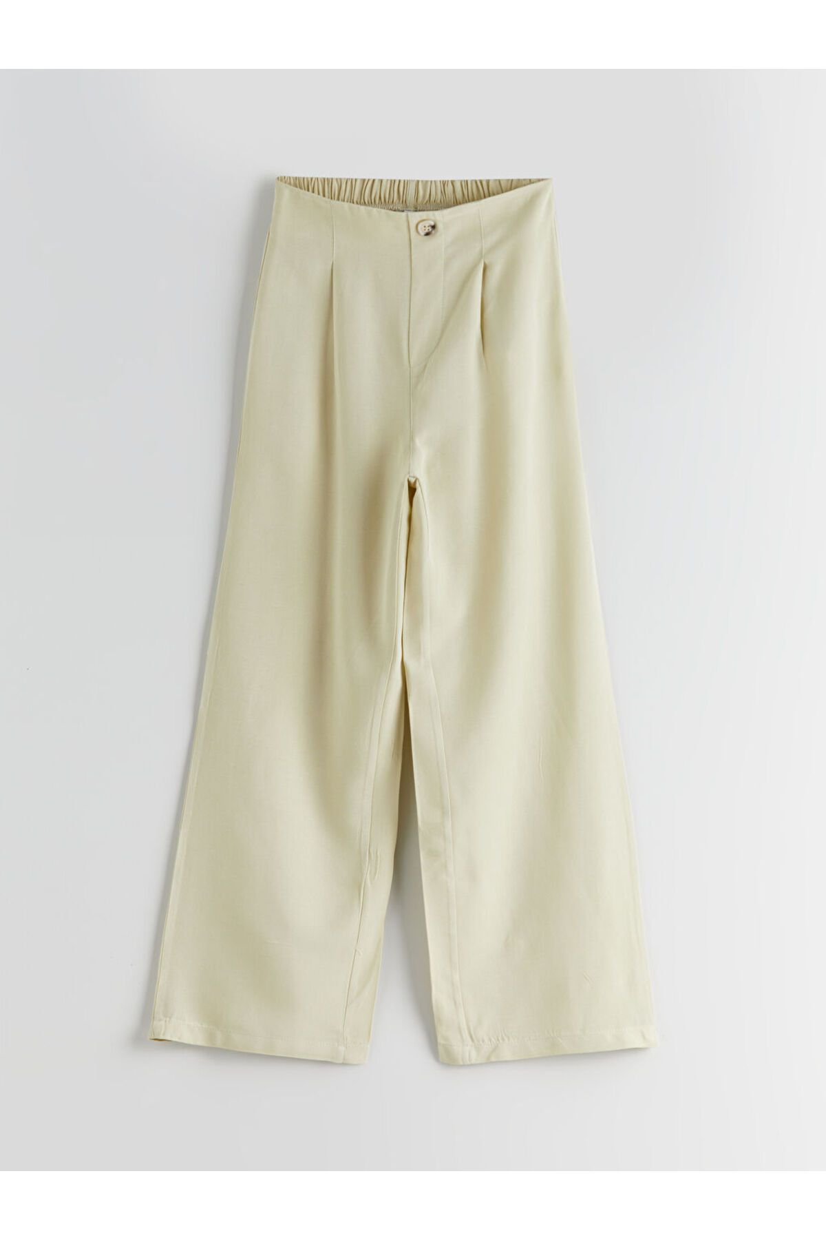 LC Waikiki-Sparkling Selections from Shining Store |   Beige Linen Blend Girl's Blouse and Trousers 5