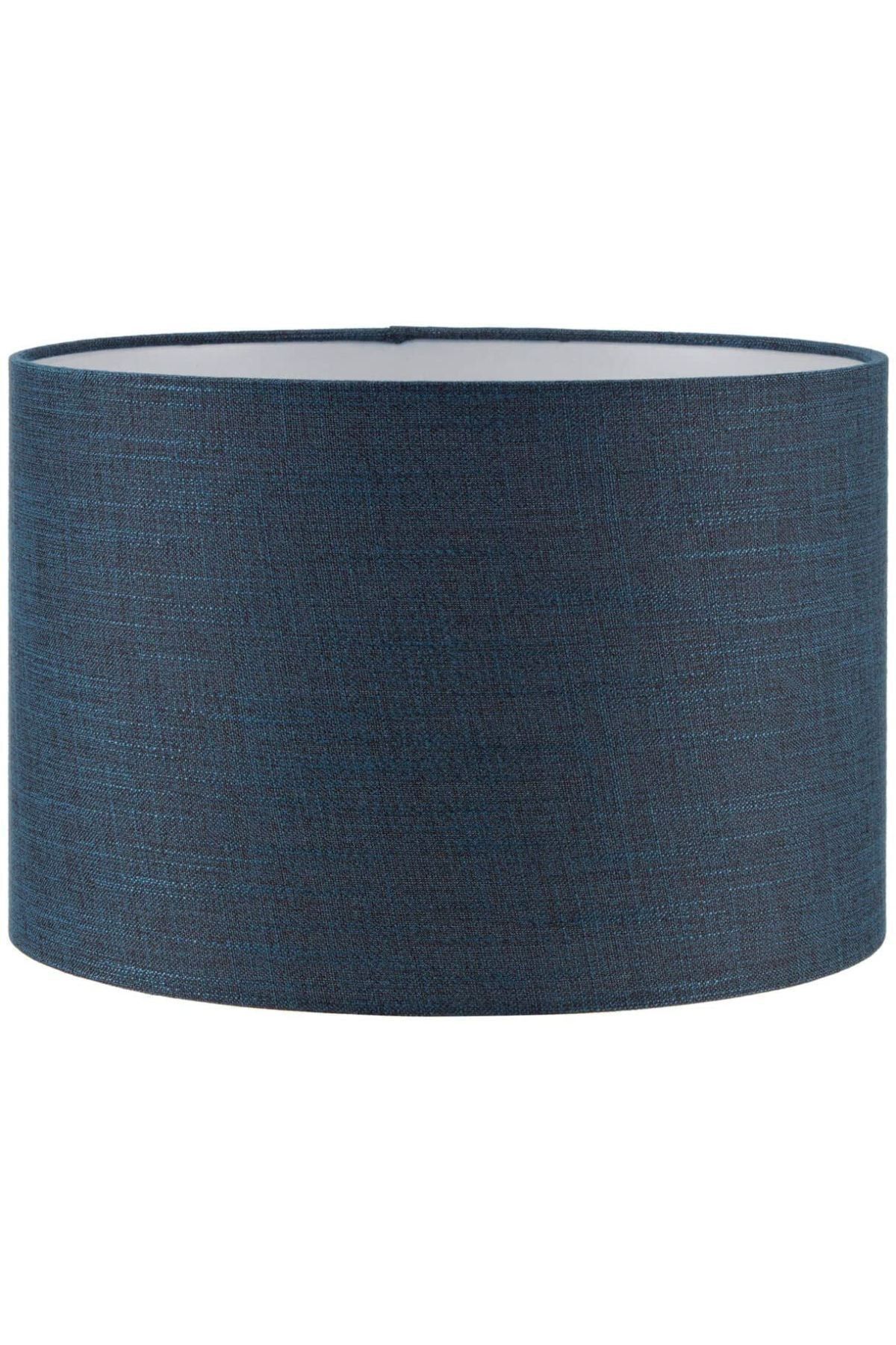 SerenityHaven Lacivert Silindir Lambader Başlığı Çap 30 cm Kumaş AB856