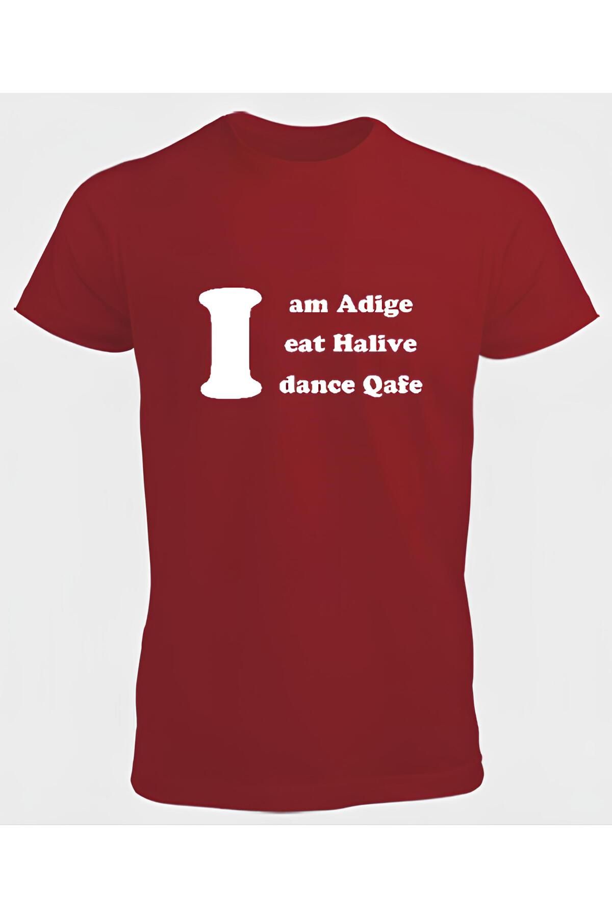 DZİWAWA I am Adige Baskılı Erkek T shirt