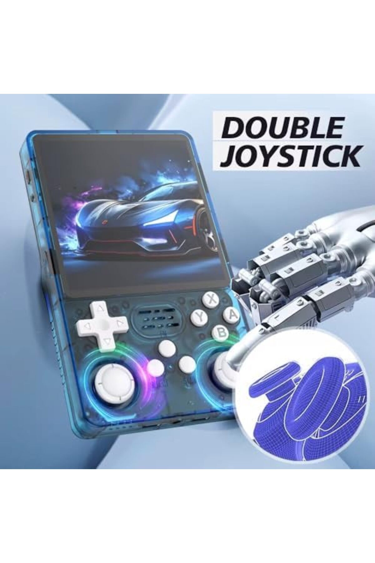 Generic-R36S Retro 3.5 Inch IPS Screen Handheld Game Console Open Source Linux System 64GB 15000+ Pocket Vid 3