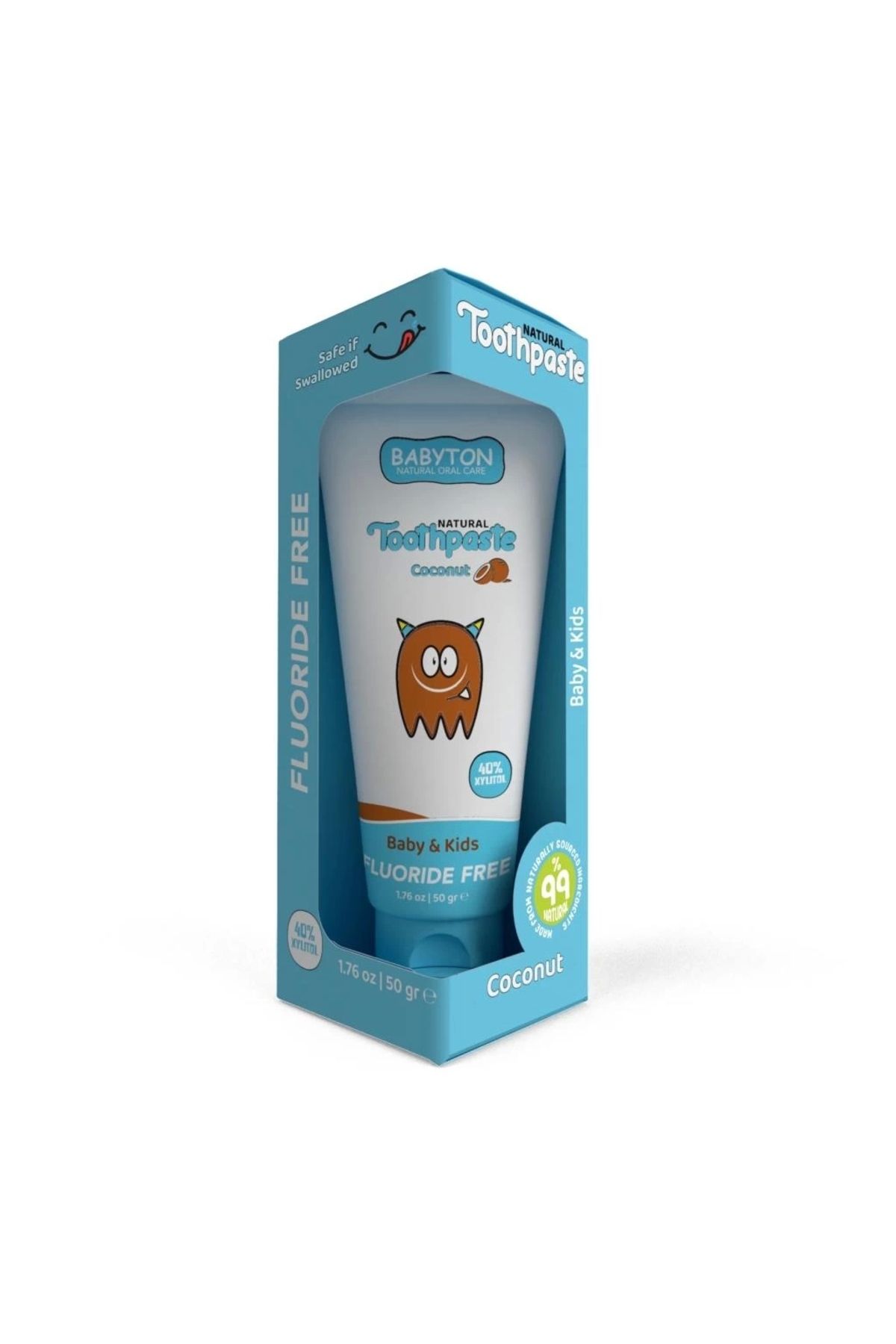 FTT SHOPPING MARKET Nessiworld Babyton Organik Doğal Hindistan Cevizi Aromalı Diş Macunu 50 Gr