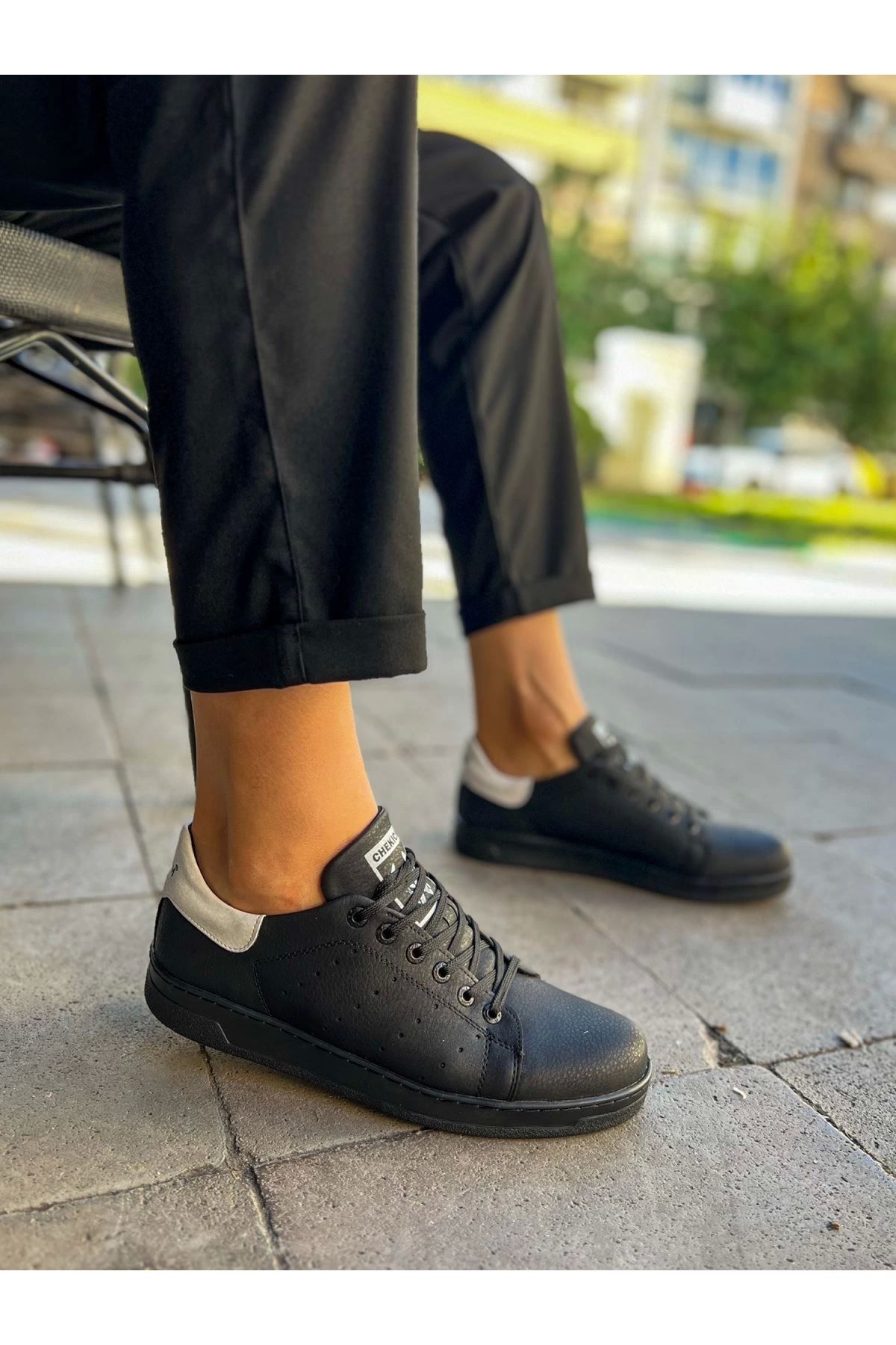 POLEXP Profesyonel Tenis Erkek Ayakkabısı SIYAH/BEYAZ