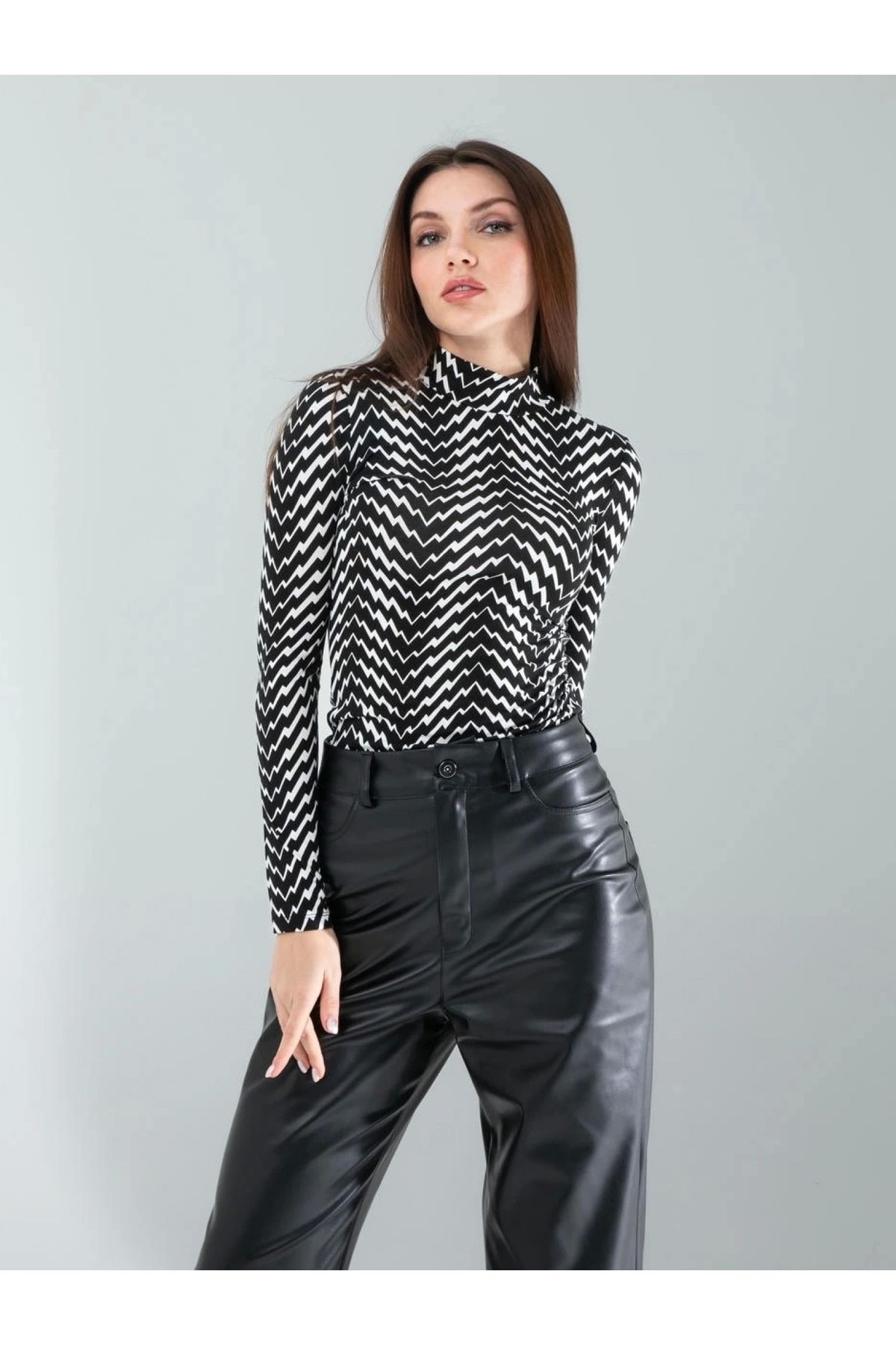 POLEXP Modern Desenli Uzun Kollu Body Modelleri