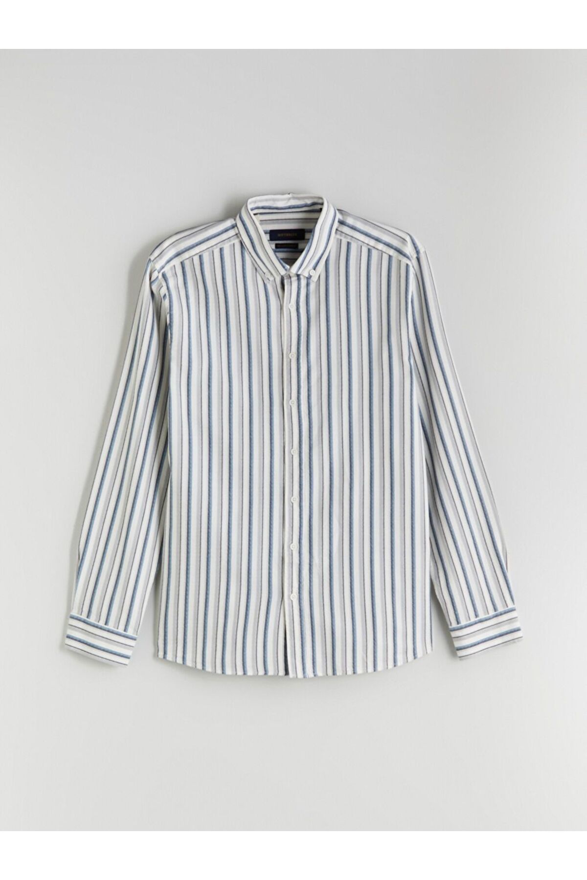 LC Waikiki SOUTHBLUE Regular Fit Uzun Kollu Çizgili Erkek Gömlek