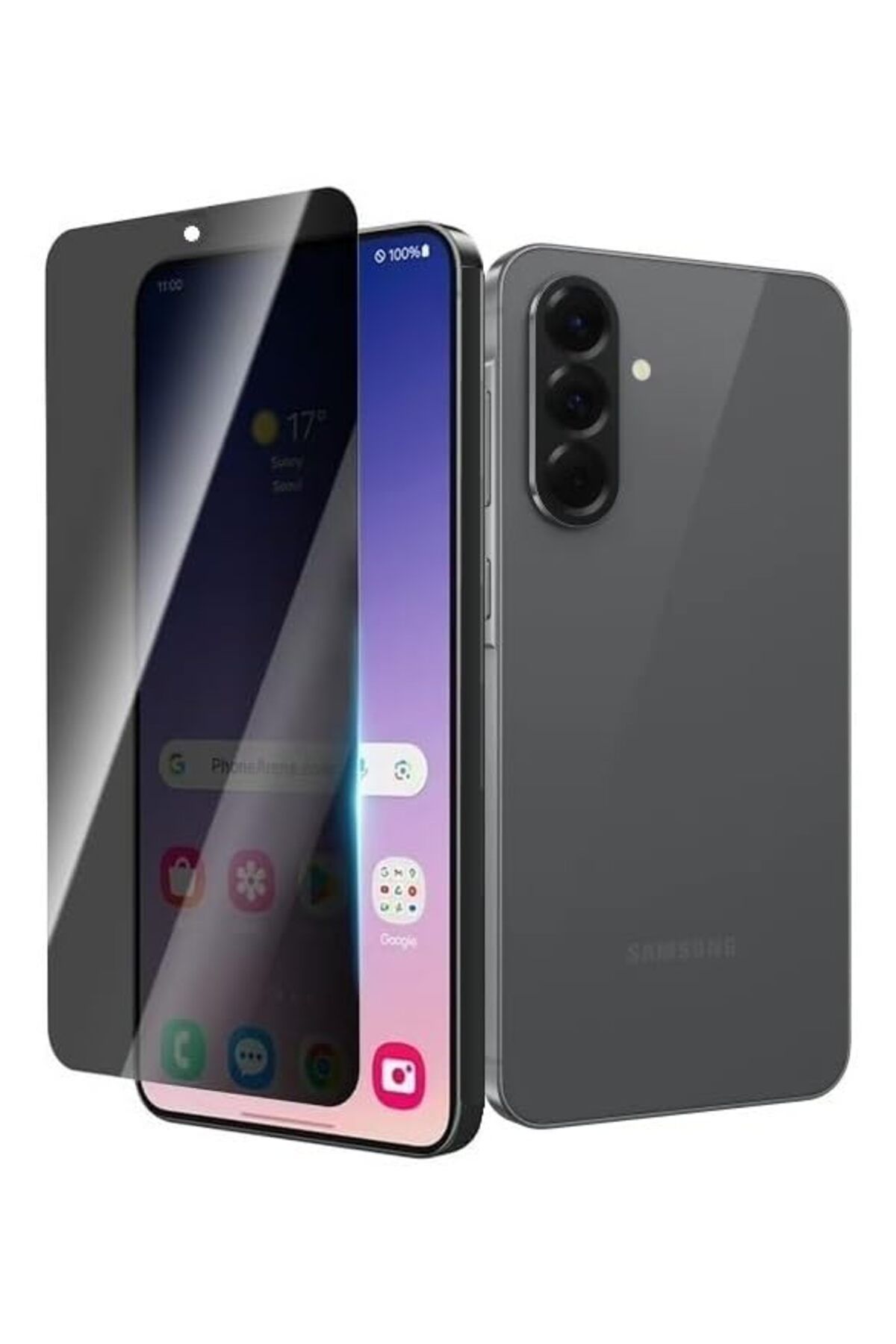 Coolacs Samsung Galaxy A56 Uyumlu Privacy Hayalet Gizli Tam Kaplayan Ekran Koruyucu