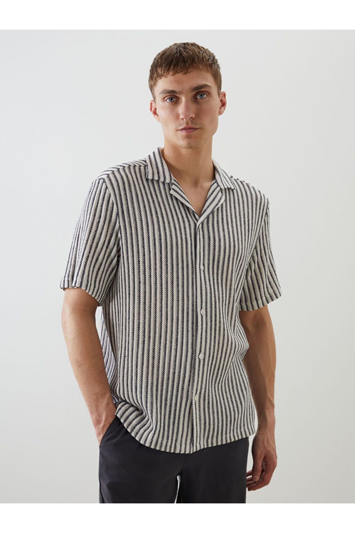 LC Waikiki LCW Vision Polo Yaka Çizgili Erkek Tişört