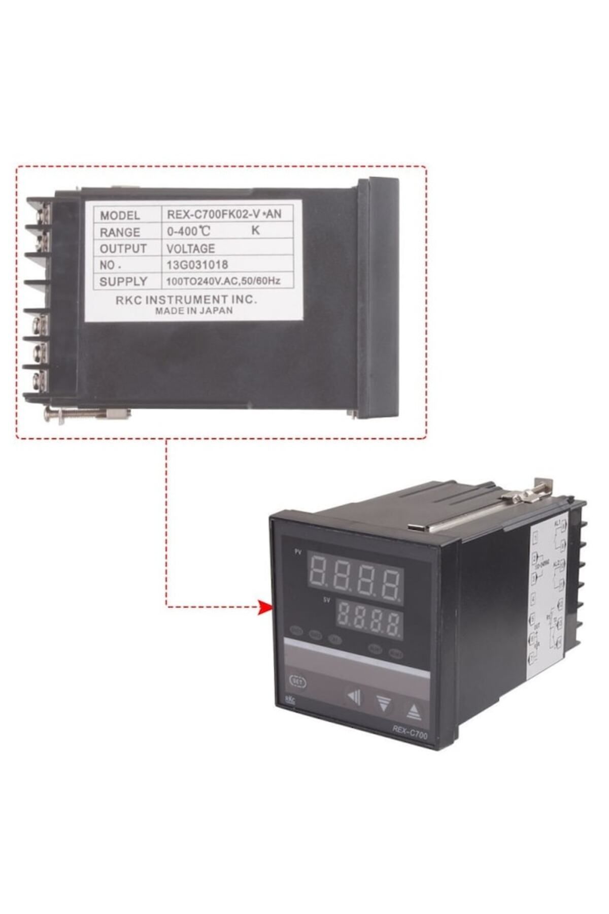 REX-Digital Electronic Thermostat 0-400°C PID Controller REX-C700 3