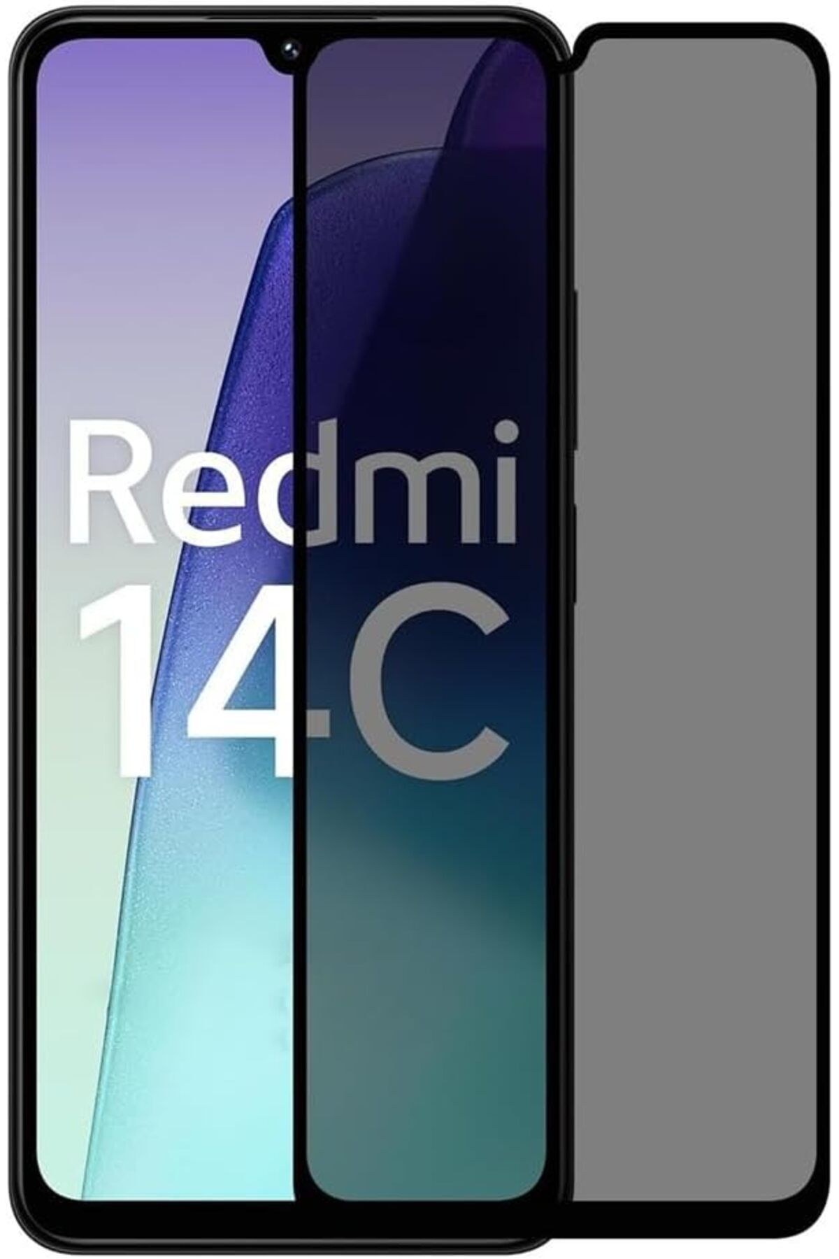 Coolacs Xiaomi Redmi 14C Uyumlu Privacy Hayalet Gizli Tam Kaplayan Ekran Koruyucu