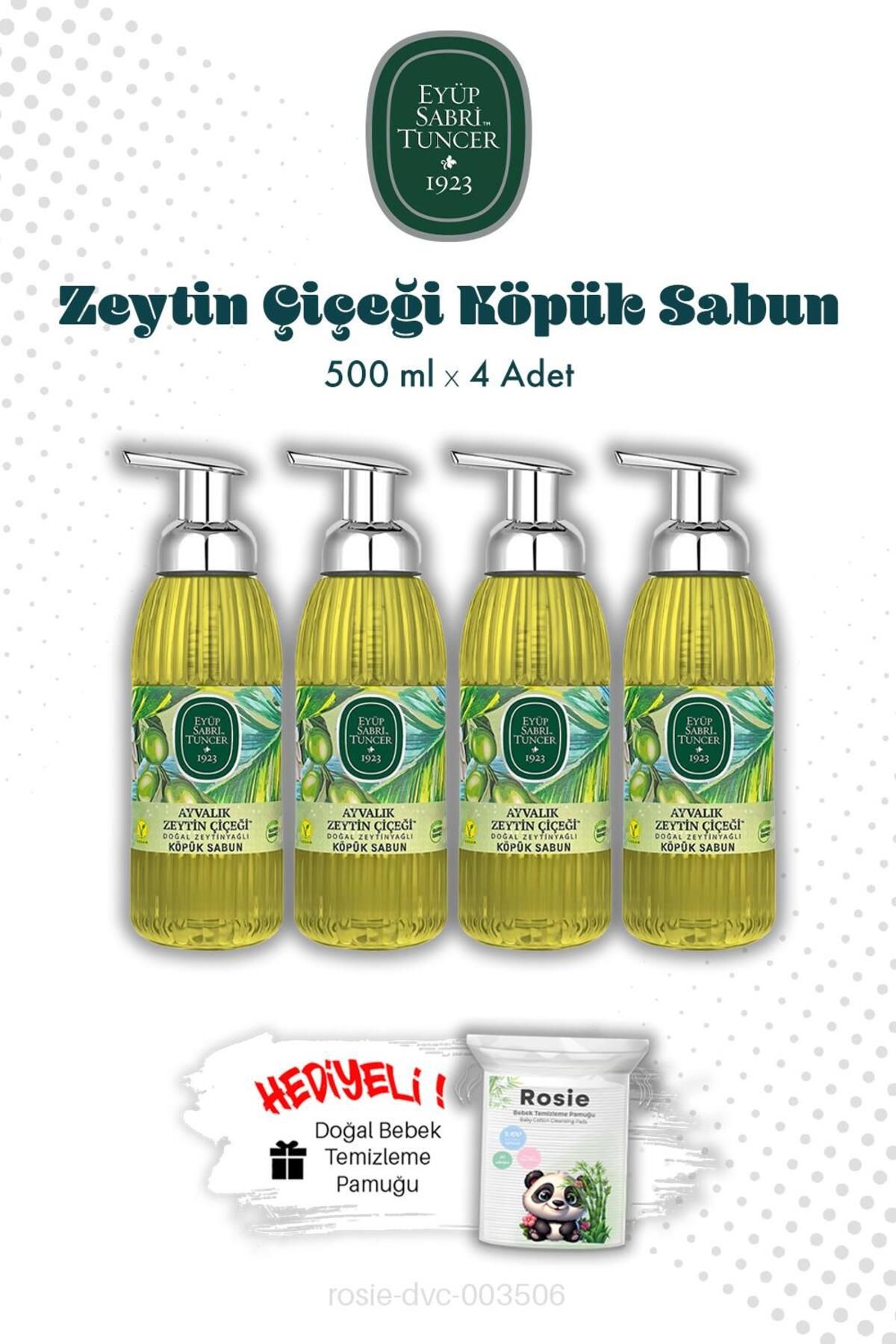 Eyüp Sabri Tuncer 500 ML Ayvalık Zeytin Çiçeği Köpük Sabun X4 ve ROSIE