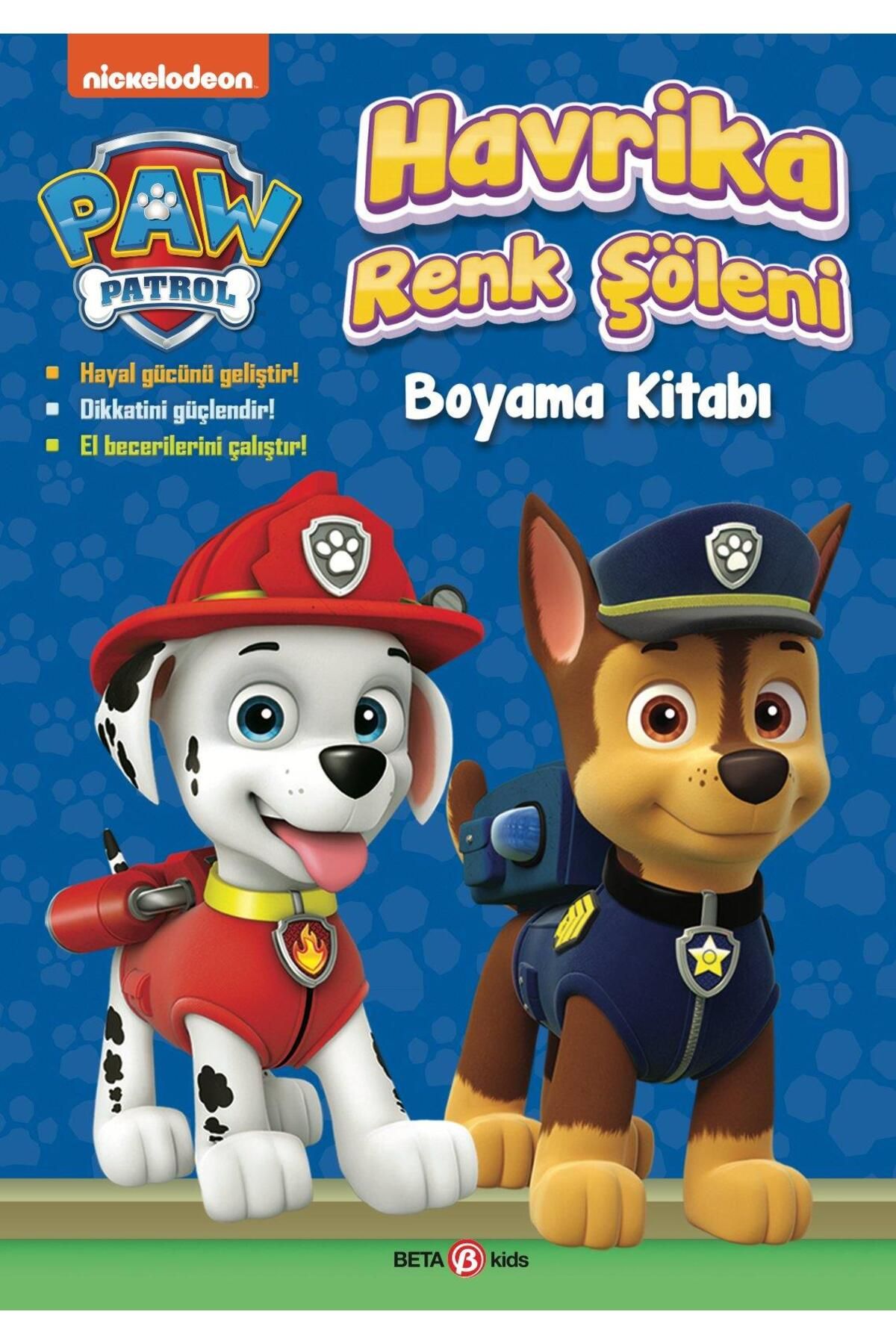 Beta Kids Yayınları Paw Patrol - Havrika Renk Şöleni Boyama Kitabı