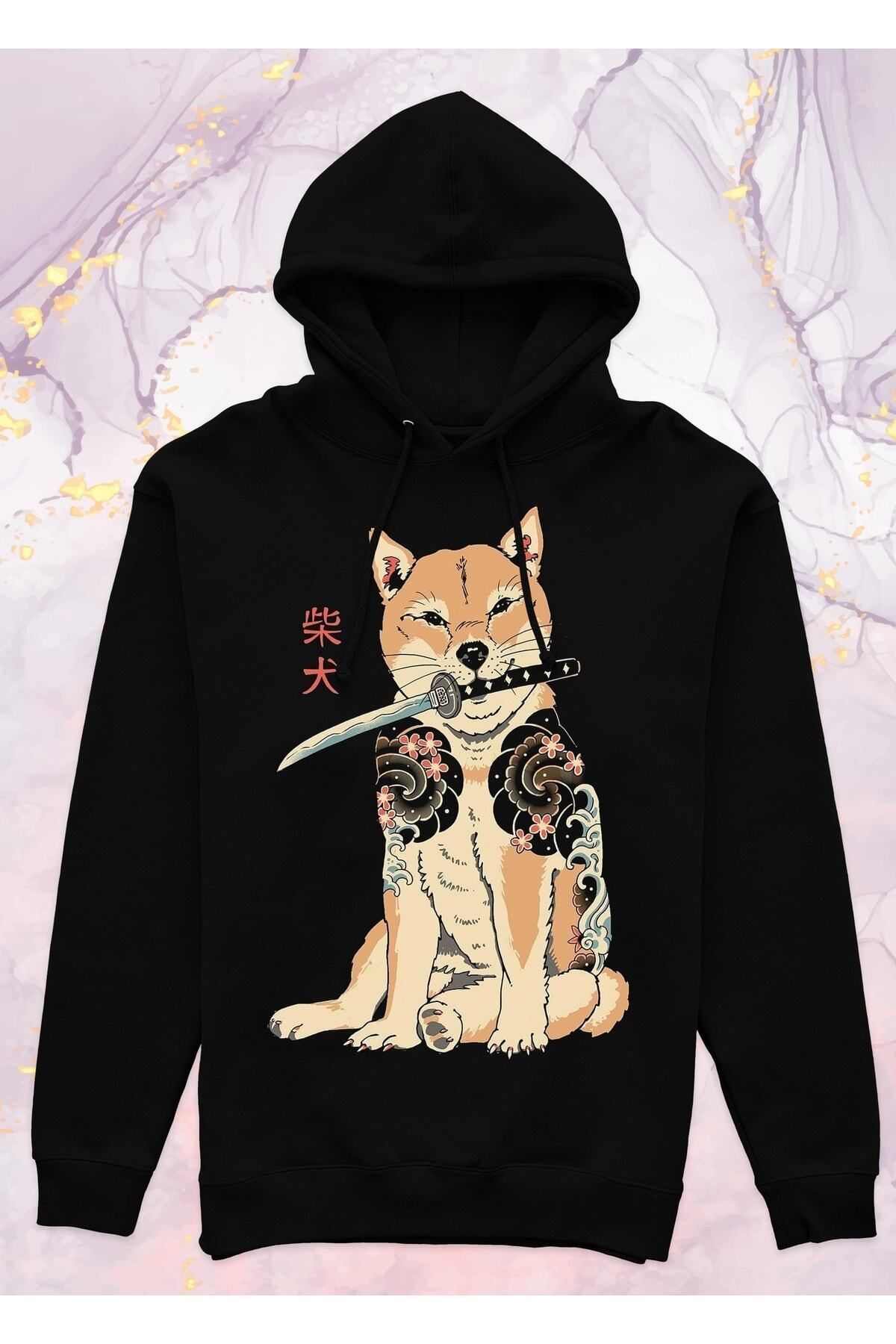 Pisa Art Akita - Cepsiz Kapüşonlu Sweatshirt