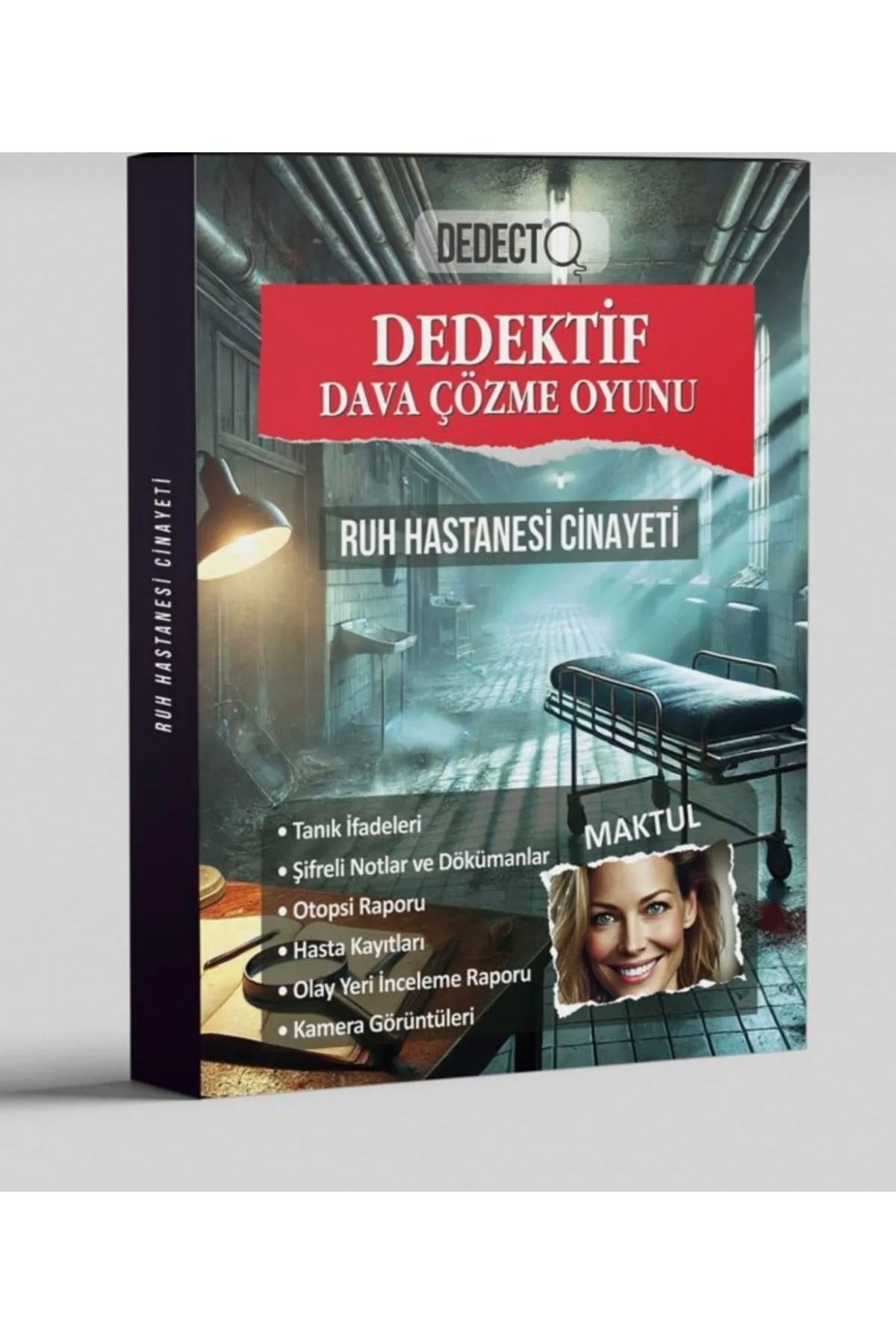 Ramilabutik Ruh hastanesi cinayeti , dedektif oyunu kutu oyunu cinayet çözme oyunu