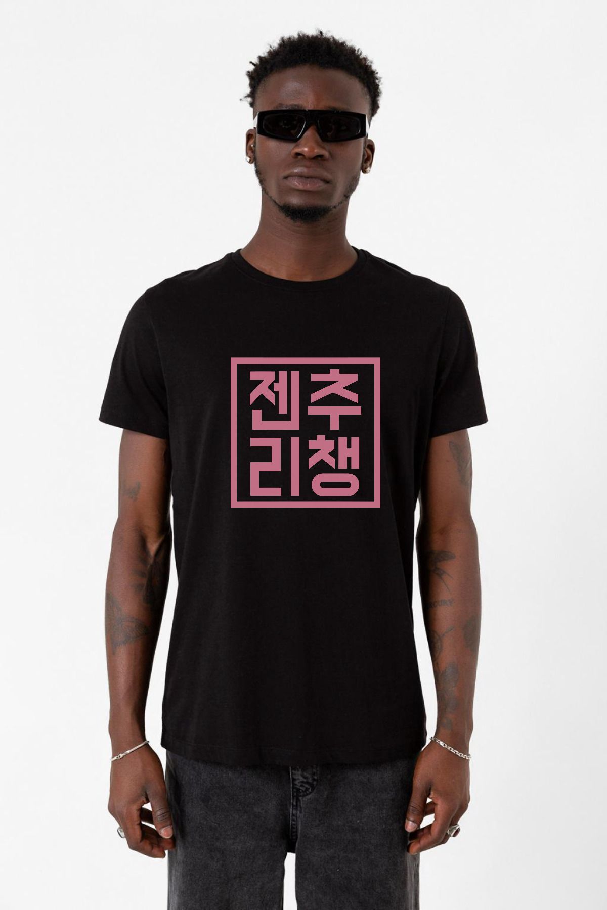 Tshirthane Blackpink JenChooLiChaeng Hangul iyah Erkek Tshirt