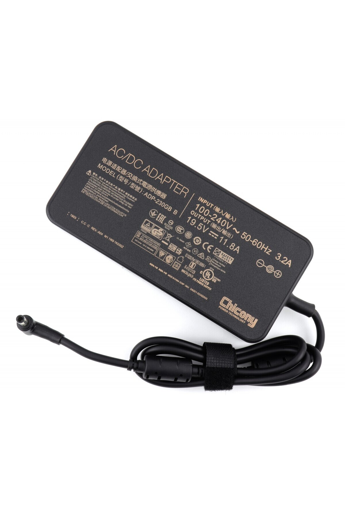 ASUS-Charger for Asus X505DY-BQ009T 230W ORIGINAL Chicony Slim Round Corners 1