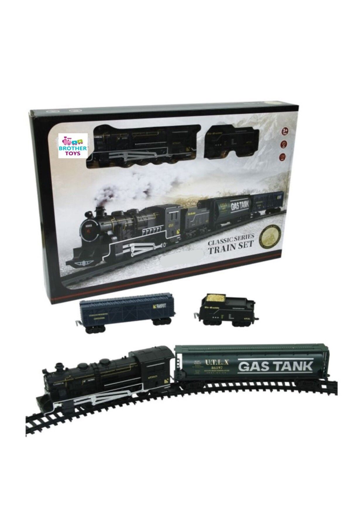 Brother Toys Işıklı Ve Sesli 18 Parça Klasik Tren Seti Classic