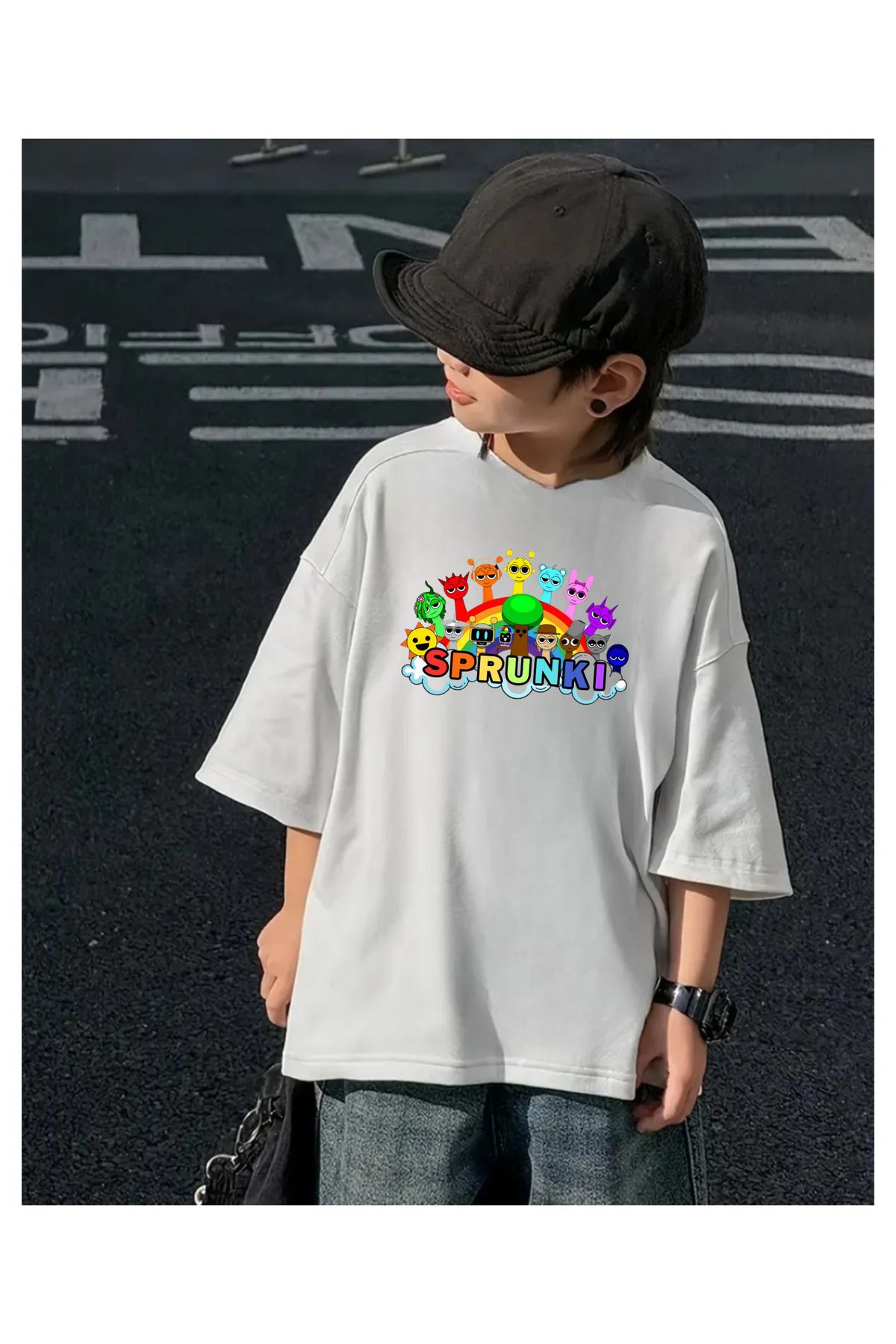 Touz Moda Sprunki Kids Baskılı T-shirt