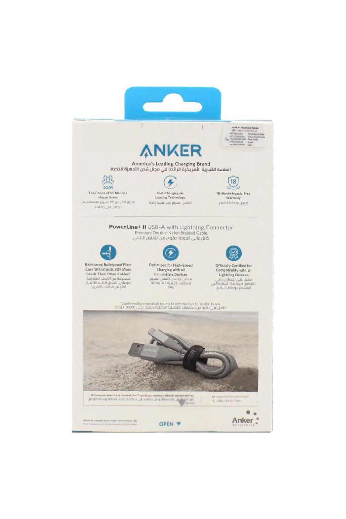 Anker-PowerLine+ II Lightning to USB Sync & Charge Cable 3