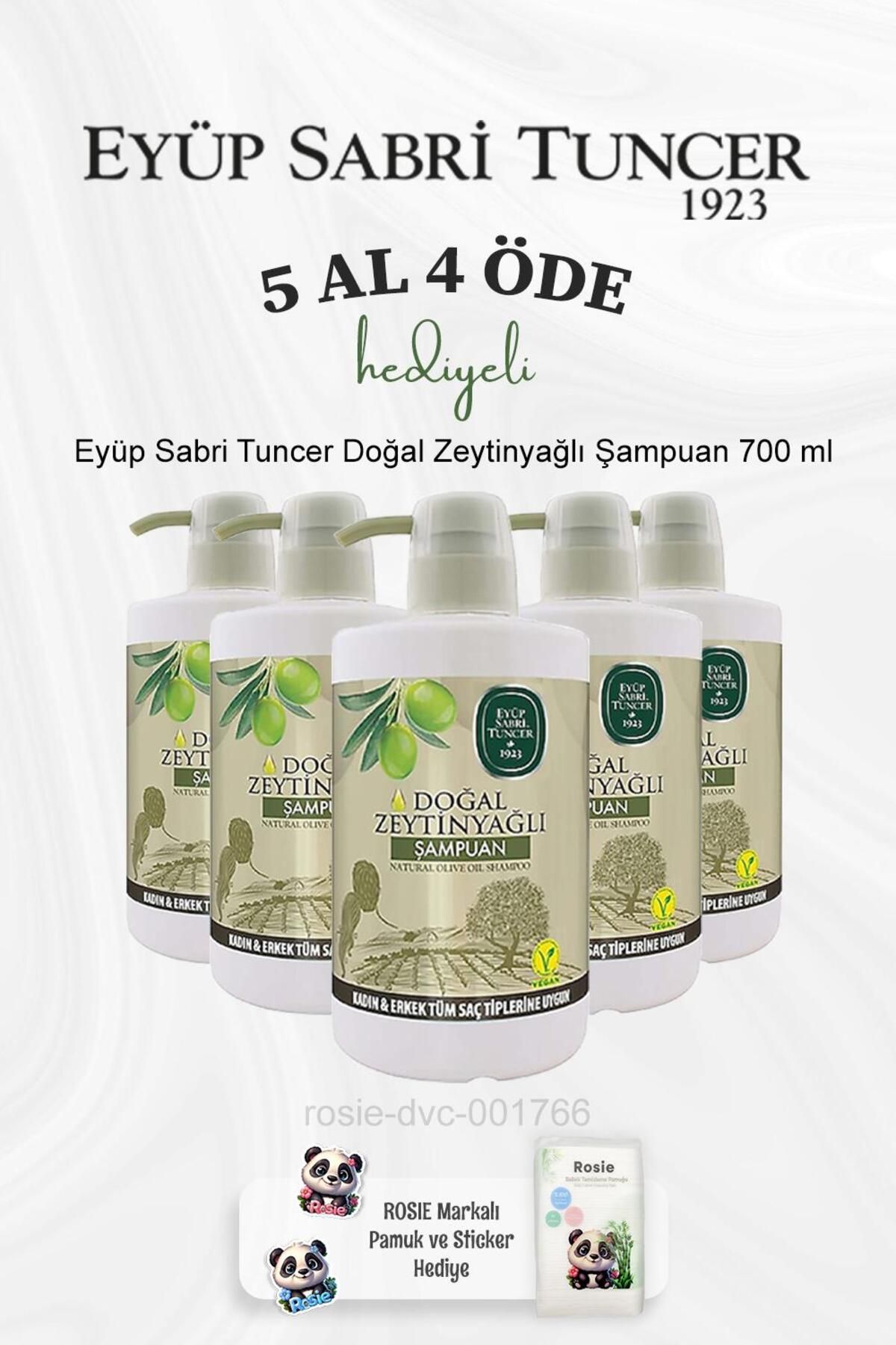 Eyüp Sabri Tuncer Doğal Zeytinyağlı Şampuan 700 ml 5 Al 4 Öde ve Rosie Pamuk