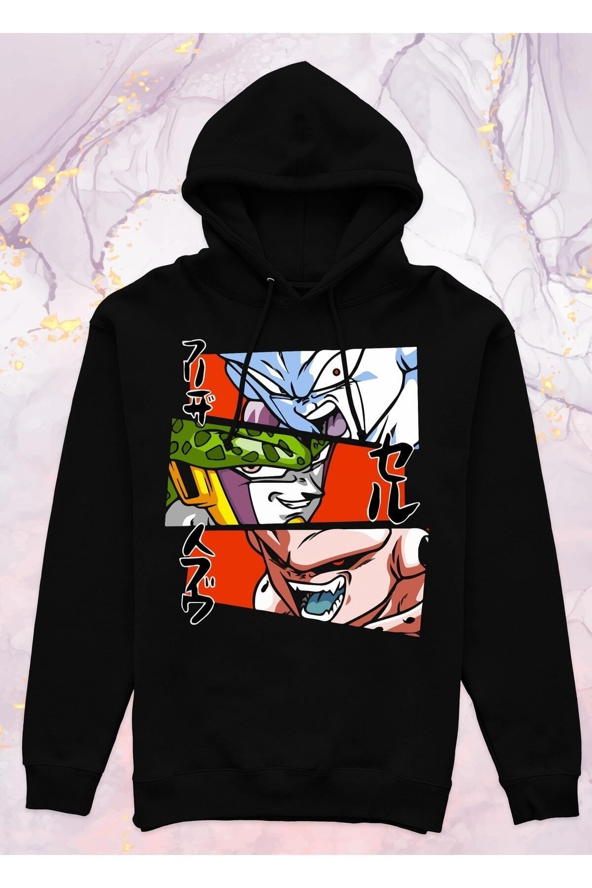 Pisa Art Dragon Ball - Triple Trouble - Cepsiz Kapüşonlu Sweatshirt