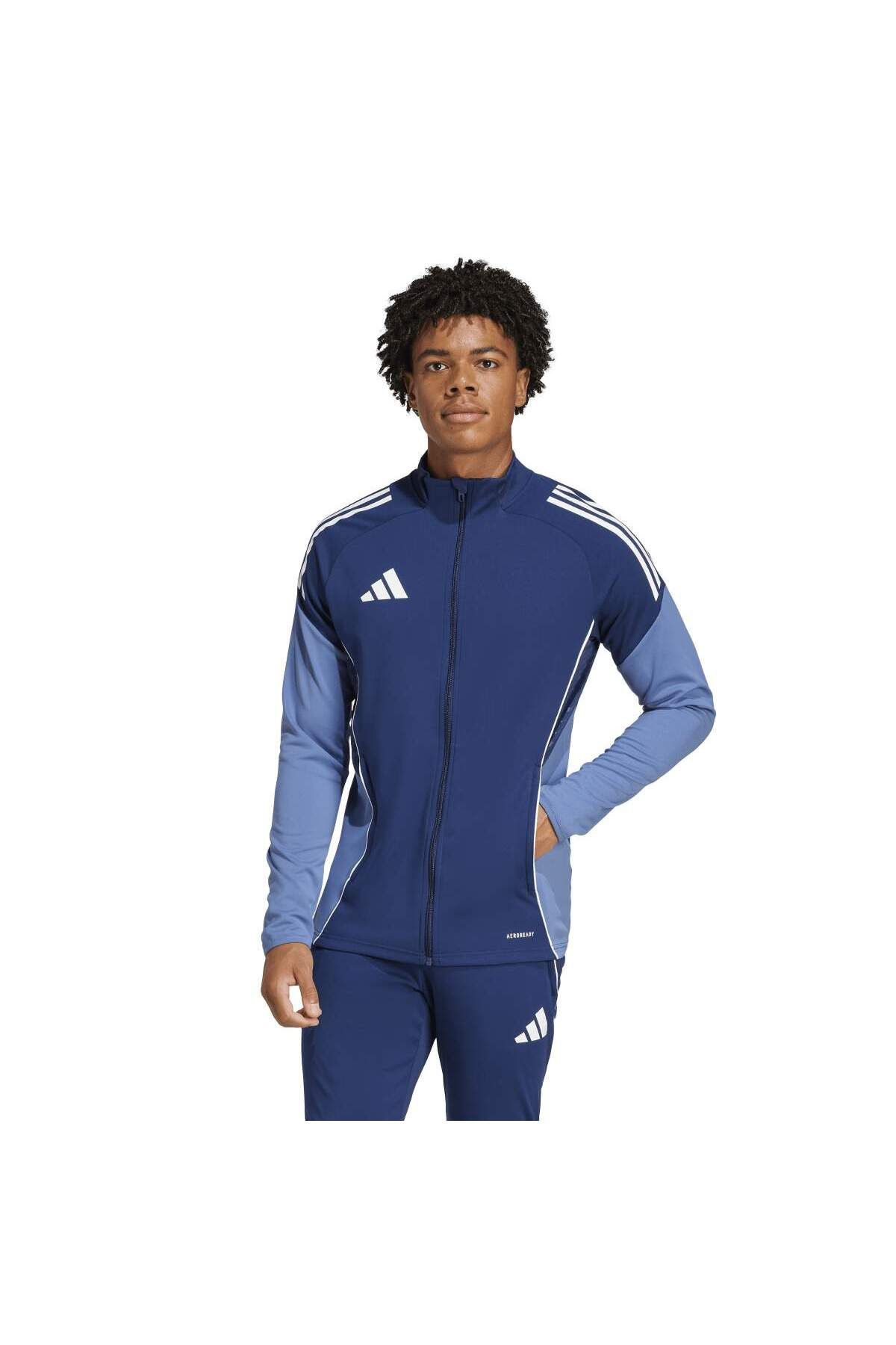 adidas Tiro25C Training Erkek Lacivert Dik Yaka Ceket