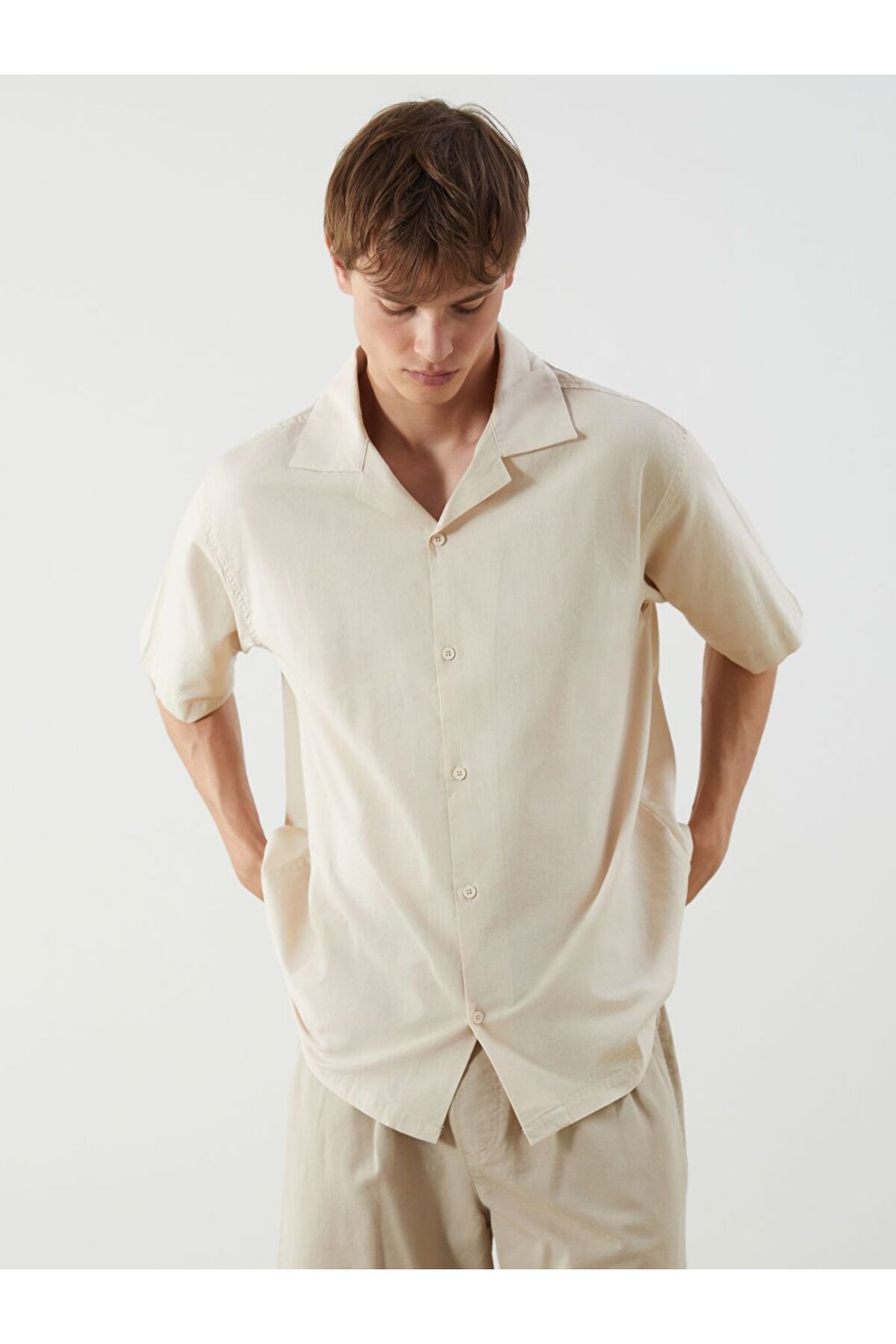 LC Waikiki XSIDE Loose Fit Kısa Kollu Erkek Gömlek