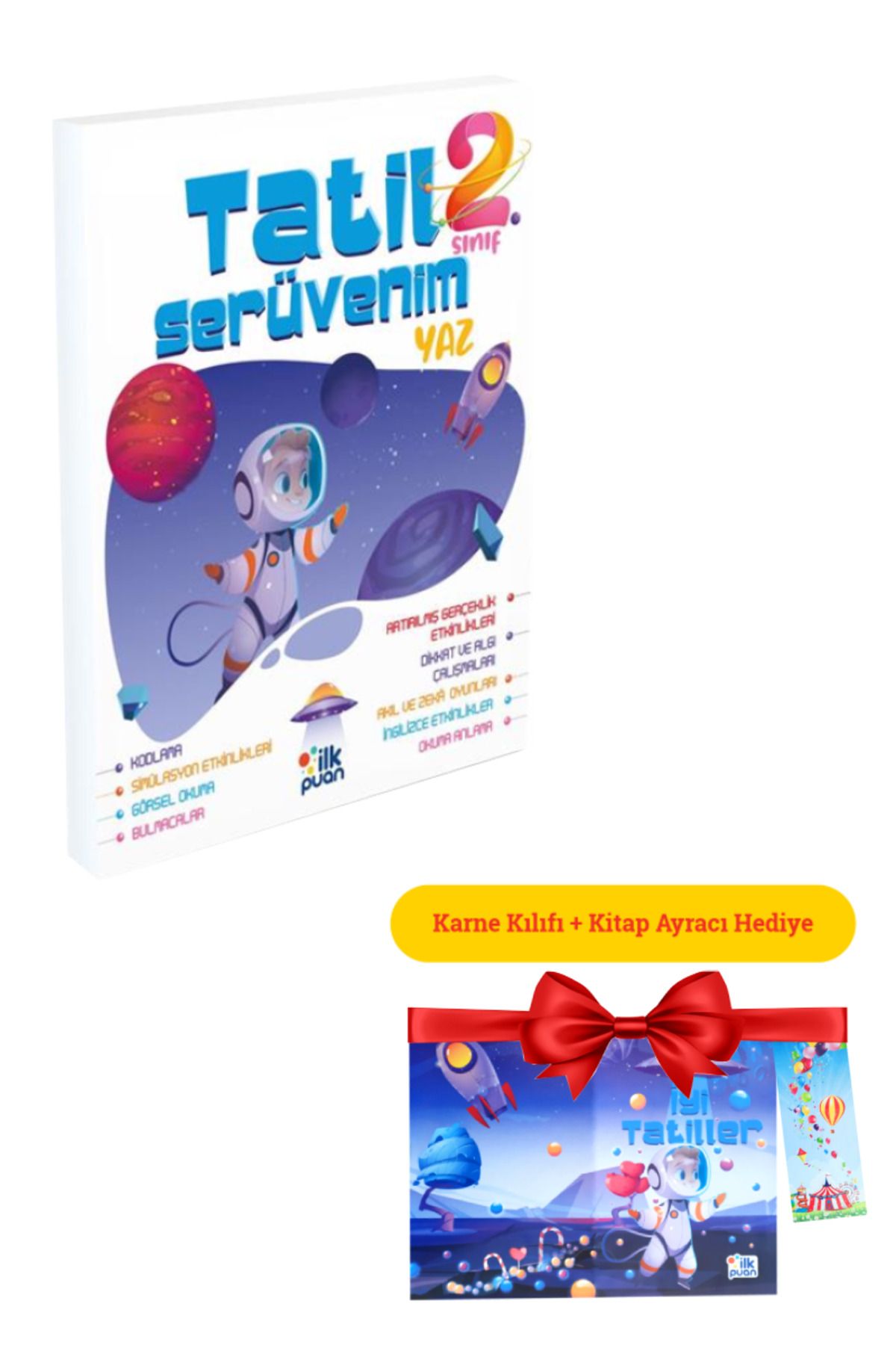 Panem Yayınları İlk Puan 2. Sınıf Tatil Serüvenim Yaz Tatil Kitabı (Karne Kılıfı ve Ayraç Hediyeli)