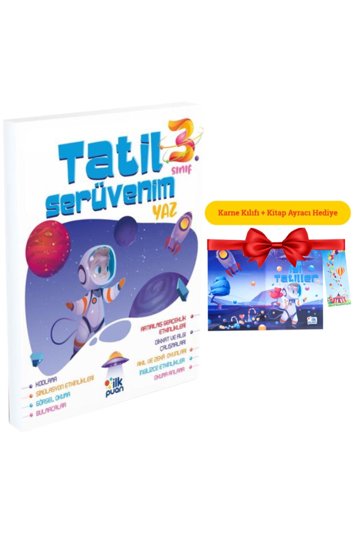 Panem Yayınları İlk Puan 3. Sınıf Tatil Serüvenim Yaz Tatil Kitabı (Karne Kılıfı ve Ayraç Hediyeli)