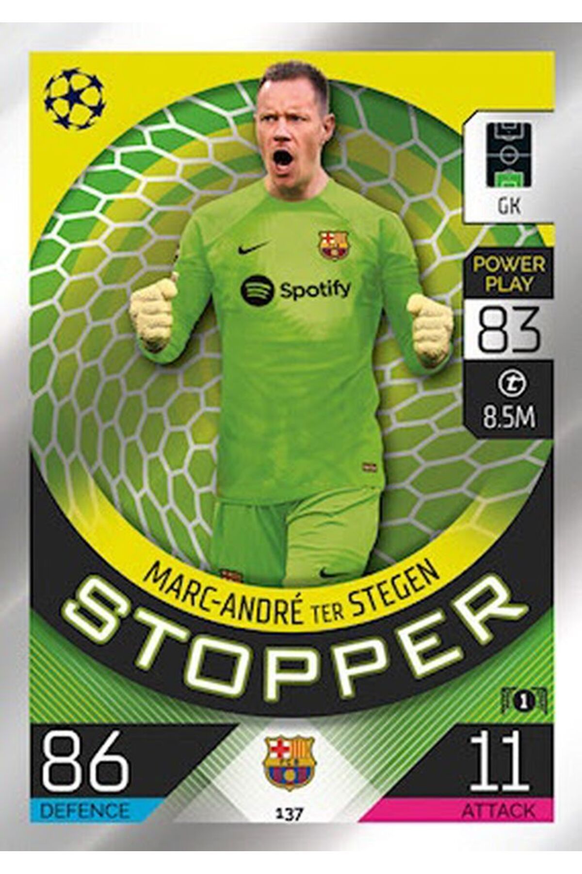 Topps Ter Stegen Stopper Futbolcu Kartı