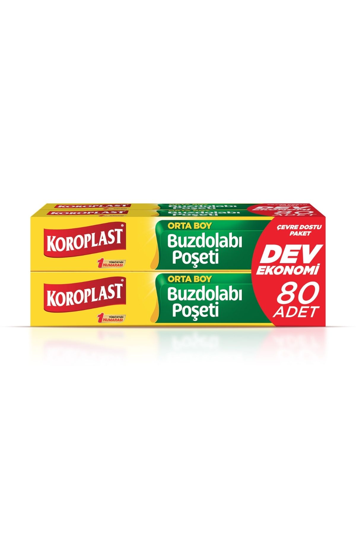 Koroplast Orta Boy Buzdolabı Poşeti 80’li Ekonomik Paket