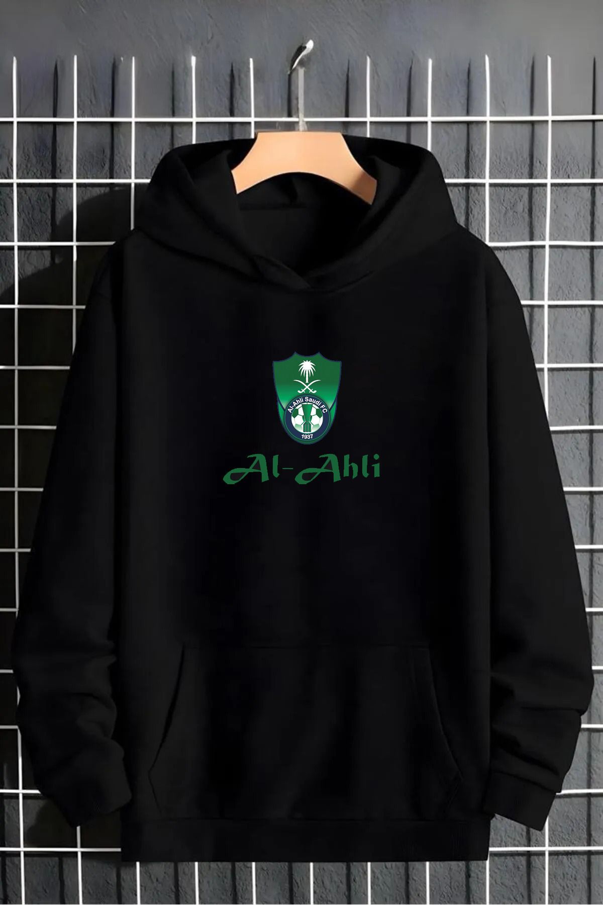 Pisa Art Al-Ahli Suudi Arabistan Özel Tasarım Taraftar Kapşonlu Sweatshirt