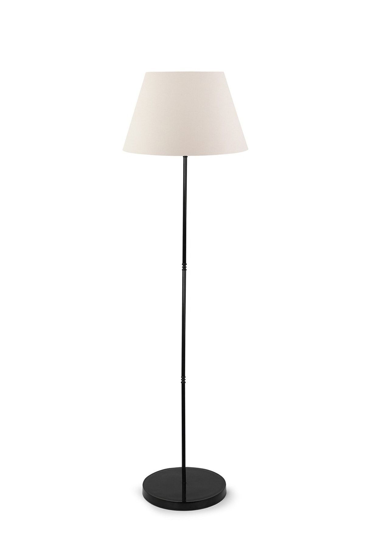 SerenityHaven Krem Lambader Metal Siyah Ayak Konik Abjur 7713